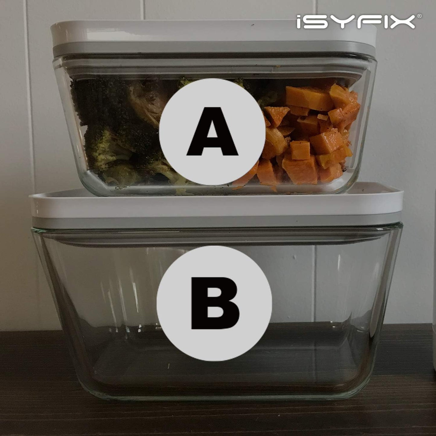 iSYFIX White Vinyl Letters Stickers - 3 inch Self-Adhesive, A to Z, 4 of Each Letter - Premium Decal for Indoor & Outdoor, for Inventory, Storage, Organizing, Alphabet for Boxes, Toolbox, Lockers