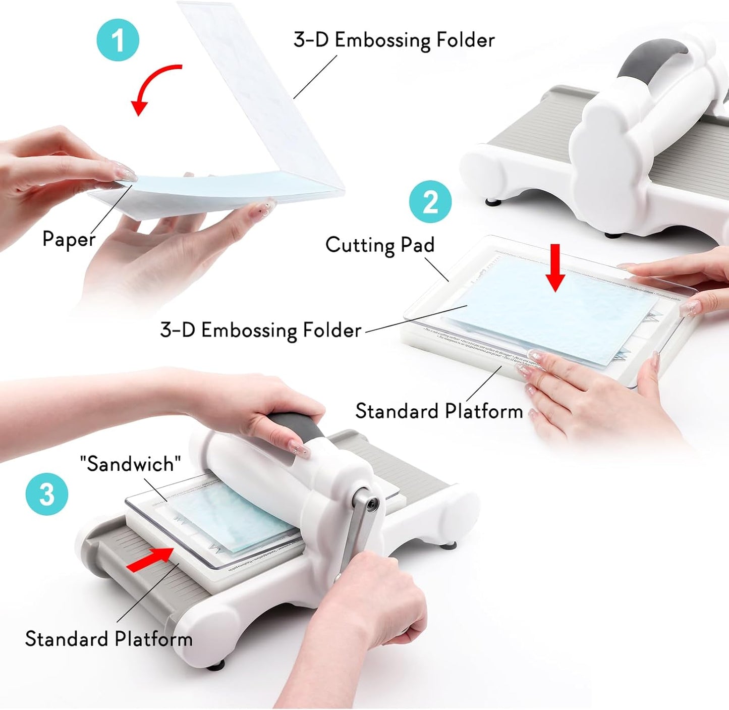 BAOFALI 3D ButterfliesTheme Plastic Embossing Folders Flowers and Leaves for DIY Scrapbooking Photo Album Card Paper Craft Decoration for Card Making,Embossing Template Paper Card Embossing Stencil