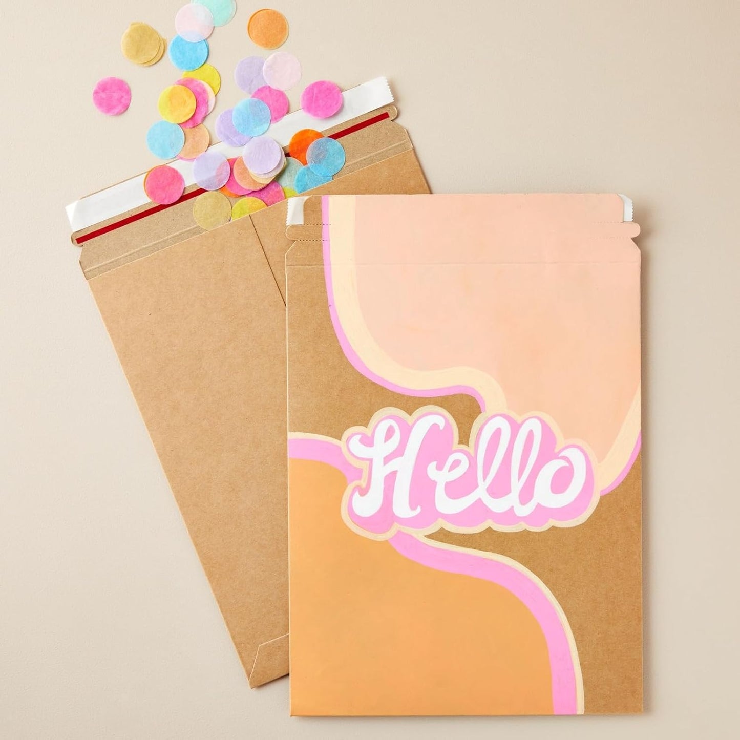 Juvale Stay Flat Mailers - 9 x 11.5 in, Brown, 100-Pack - Thick Document Mailers & Cardboard Envelopes - Peel & Seal Mailing Envelopes for Photos & Magazines