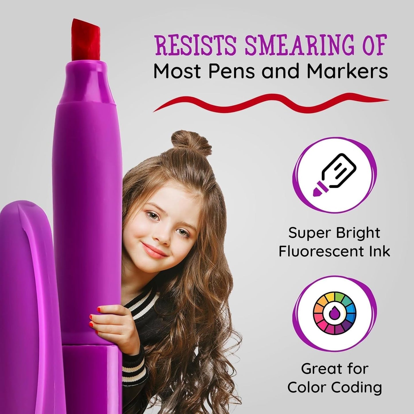 Artellius 104 Pack Vibrant Highlighters Assorted Colors Bulk Set (8 Bright Colors), Quick-Dry, Neon Pastel Chisel Tip Highlighter Set for Underlining, Highlighters Bulk Perfect for Class, Office