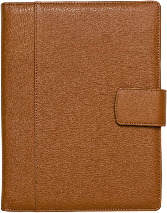 Maruse Italian Leather Executive Padfolio, Folder Organizer with Magnetic Closure and Writing Pad, Handmade in Italy, Rope