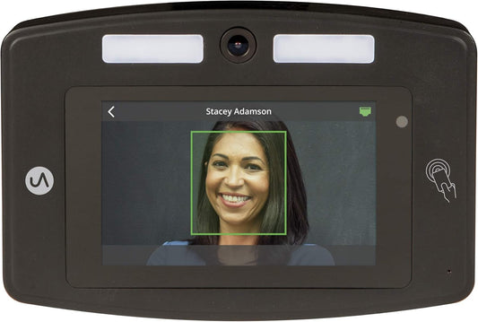 uAttend Touch-Free Voice Control and Facial Recognition Time Clock System for Employees and Small Businesses (DR2000)