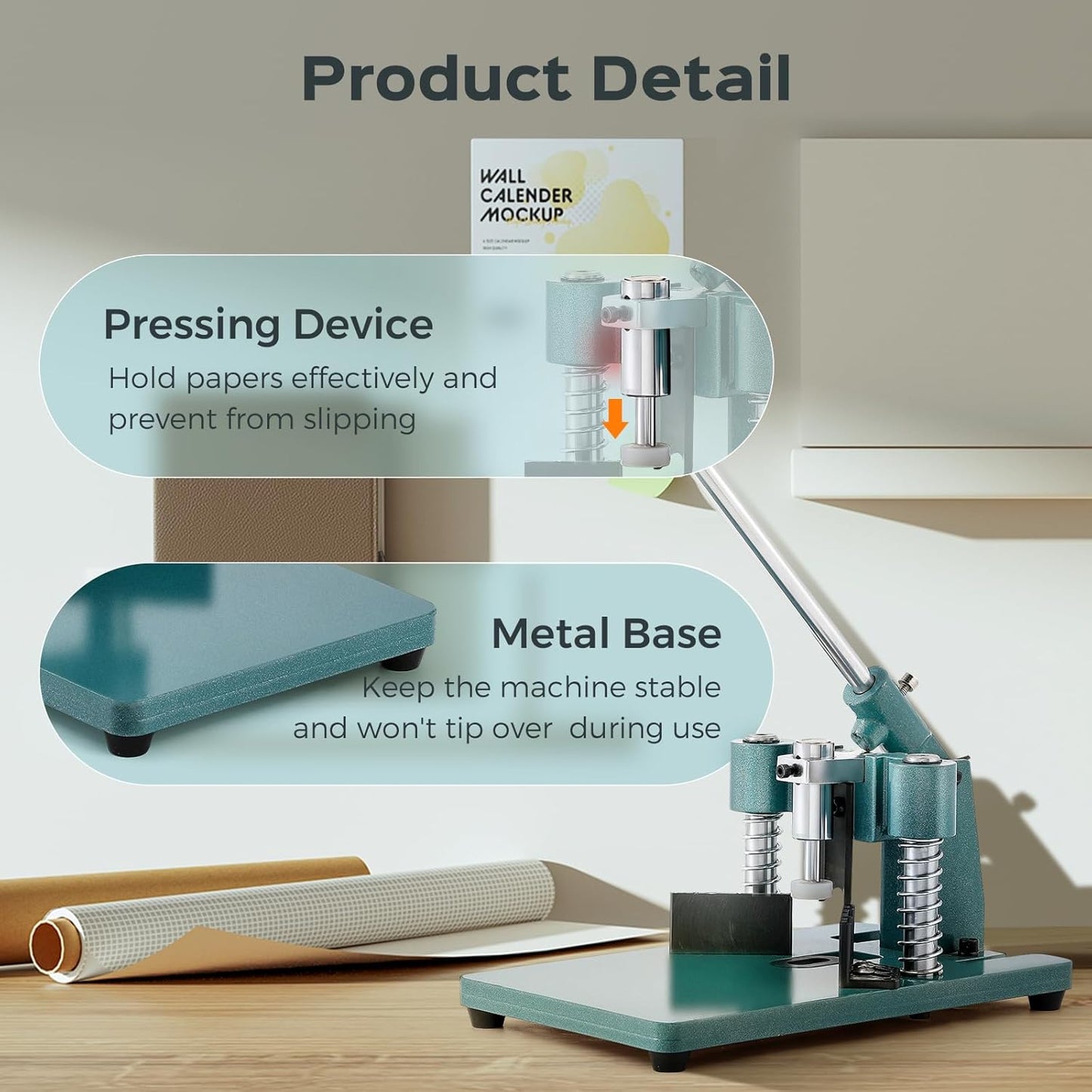 Bonvoisin Corner Rounder Punch, Heavy Duty Corner Cutter for Craft, Manual Paper Cutter with Replaceable Blade Set, 1 Inch Max Cutting Height