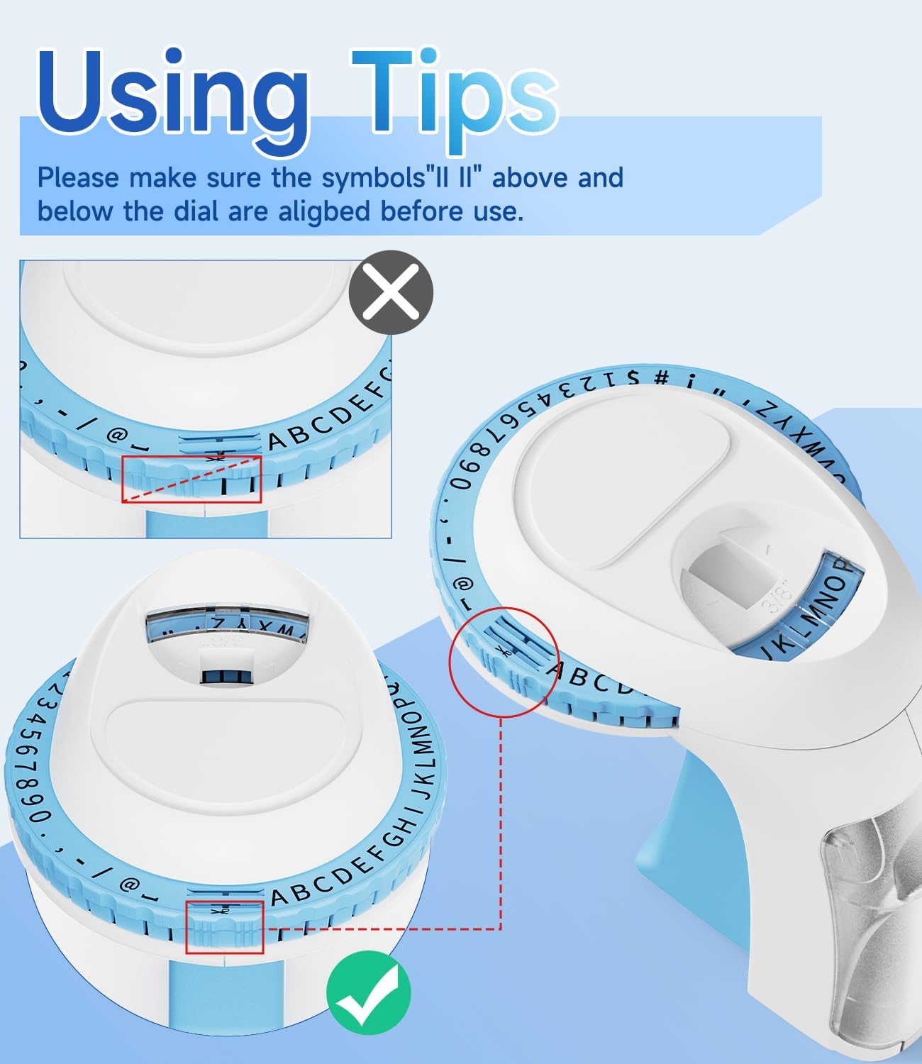 Labelife Embossing Label Maker Machine with Tapes,Omega S Vintage Embossed Label Maker,Retro Embossing Machine with 3 Rolls 3D Embossing Label Tapes Waterproof for Home Office Kids DIY Crafting, Blue