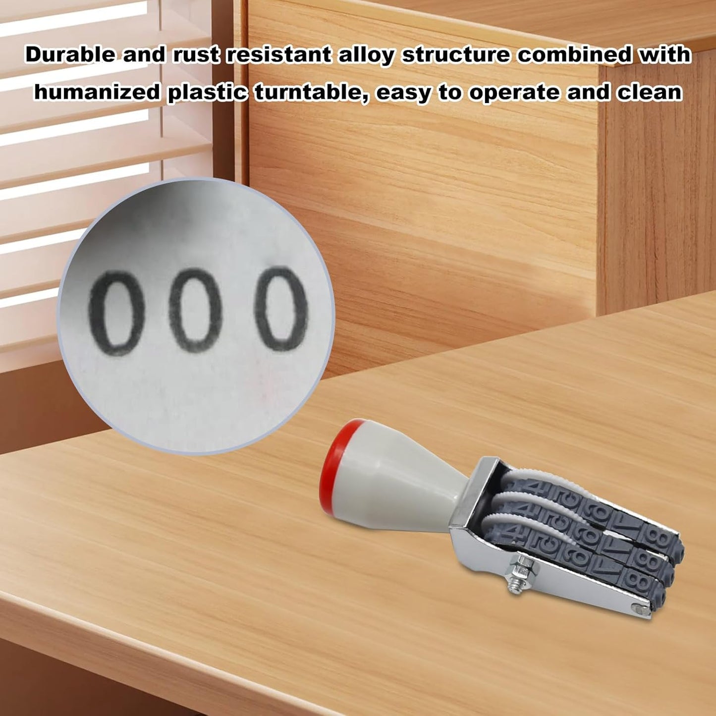 3 Digit Number Stamp,Adjustable Digit Rubber Changeable Number Stamp Numerical Multi- Functional Creative Price Tag Rotating Symbol Business