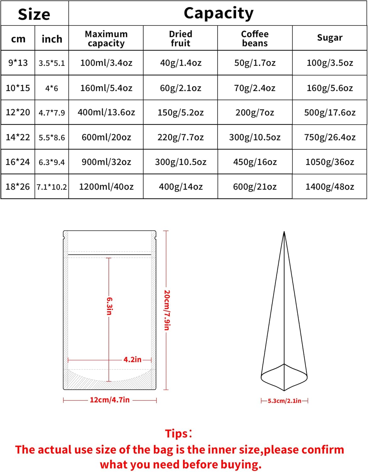 100 Pack Resealable Stand Up Bags,4.7" x 7.9" Smell Proof Pouch Sealable Foil Pouch Bags for Packaging (Gold)