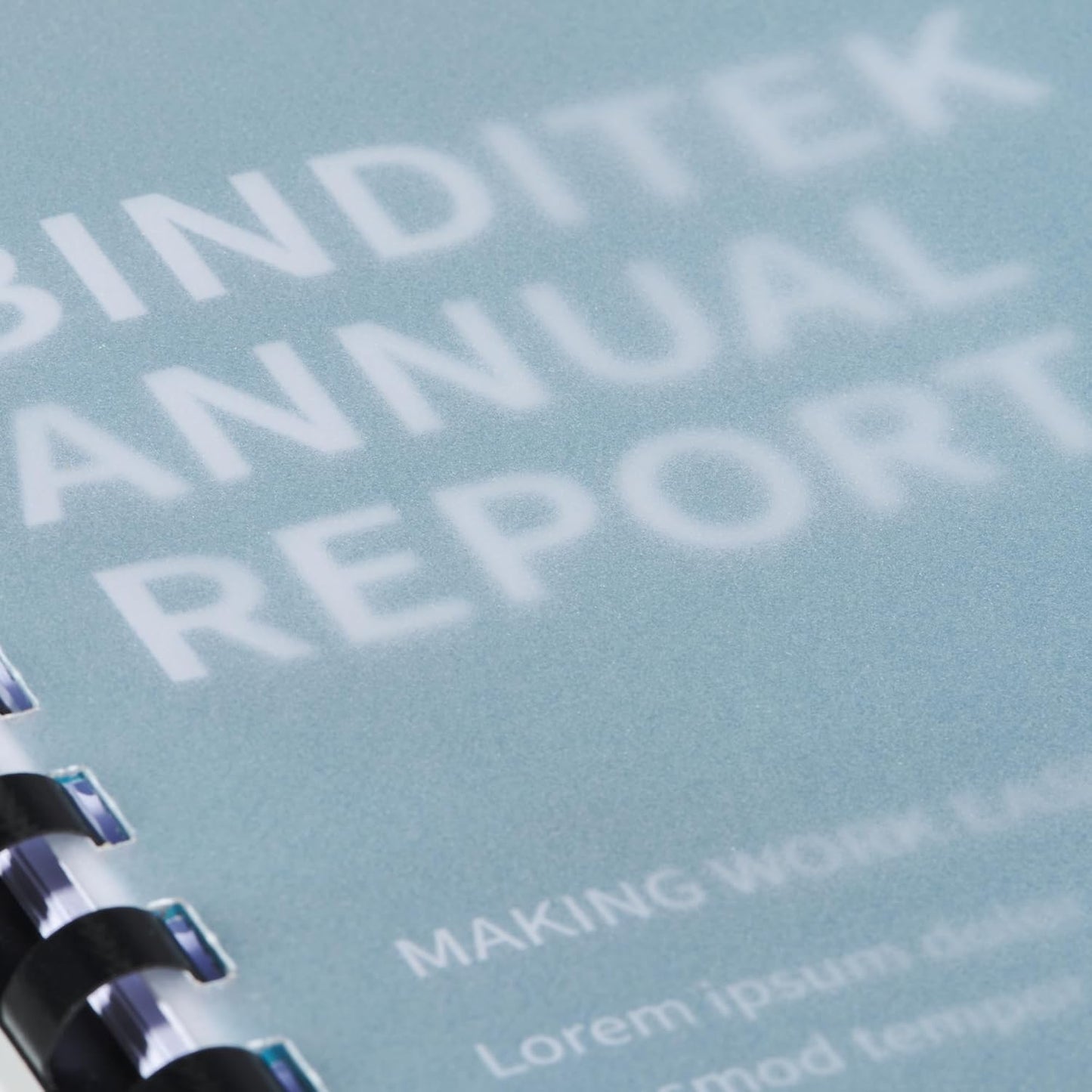 Binditek 50 Pack 12 Mil Binding Covers, Frosted Polycovers, Semi-Transparent, 8-1/2 x 11 Inches, Lightly Textured Sand Finish, Square Corners, Unpunched