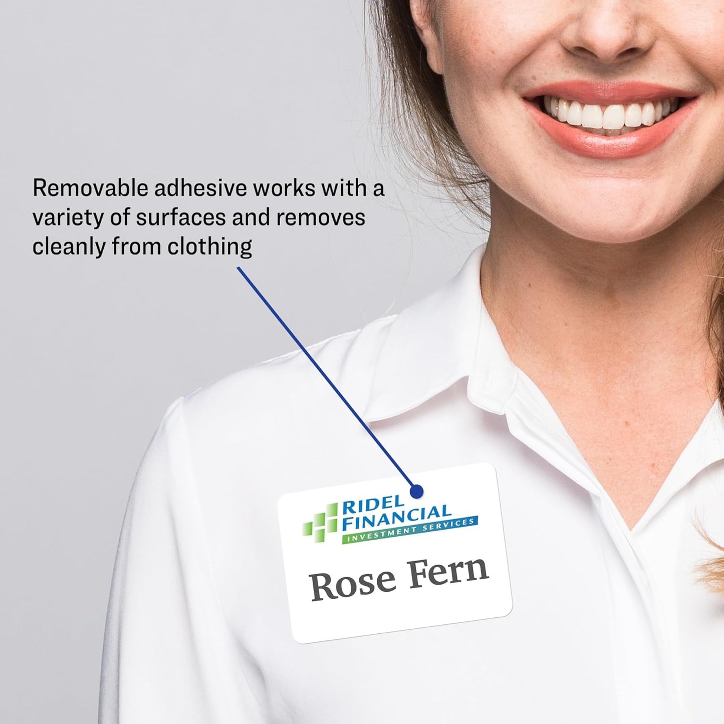 Avery Flexible Printable Name Tags, 2-1/3" x 3-3/8", Matte White, 400 Removable Name Badges for Laser and Inkjet Printers (5395)