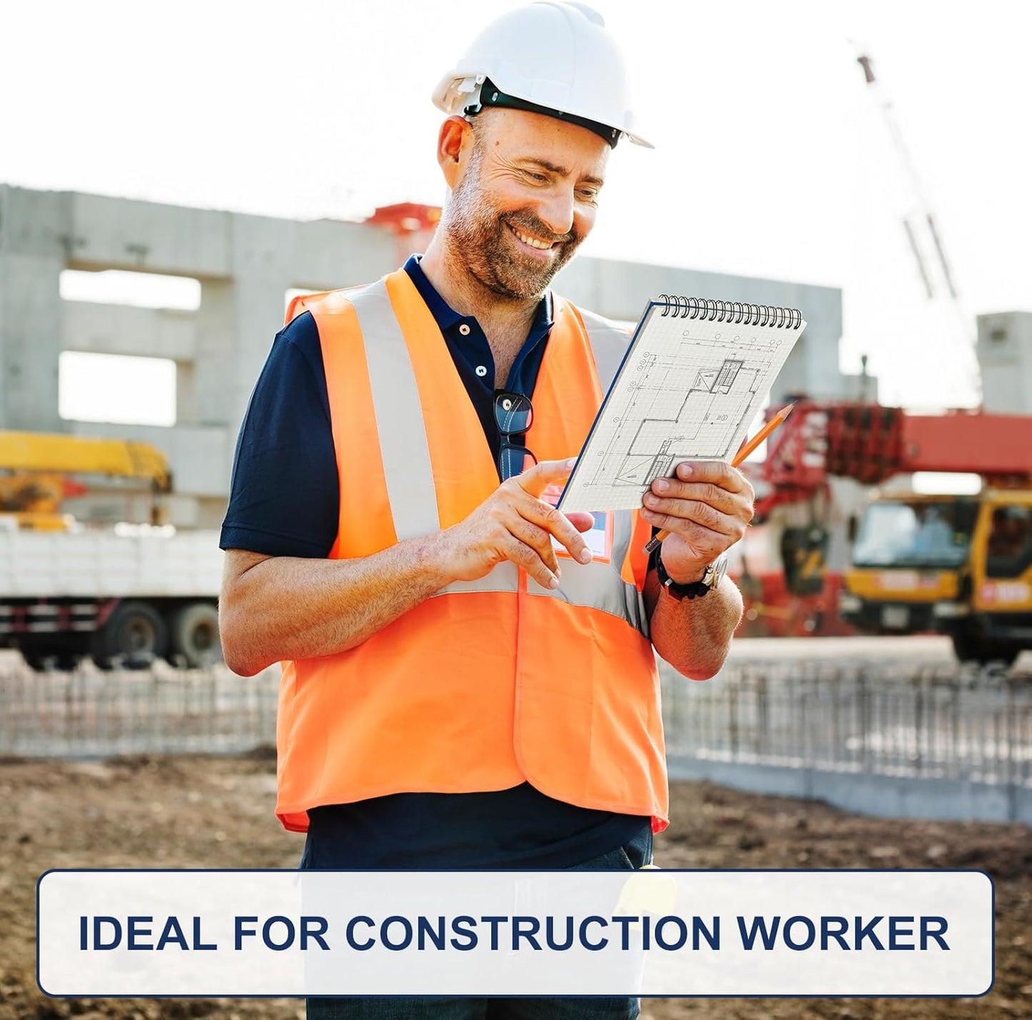 12 Pack Graph Paper Spiral Notepad A5 Top Wirebound Notepad Grid Notebook Steno Pads Memo Notebook Grid Paper 140 Pages for Writing Sketching Drawing Office Supplies (Blue)