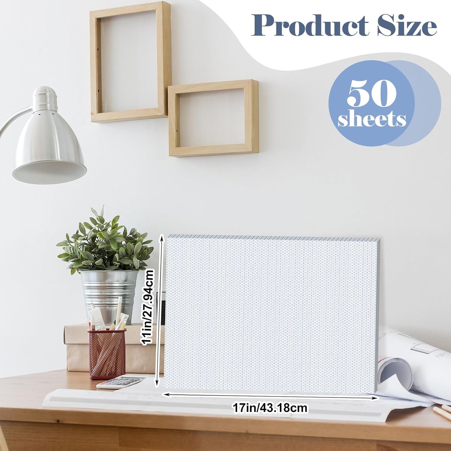 150 Sheets Isometric Graph Paper Pad Isometric Paper Drafting and Graph Pads for 3D Designs Architecture Landscaping Engineering Drafting (11x17")