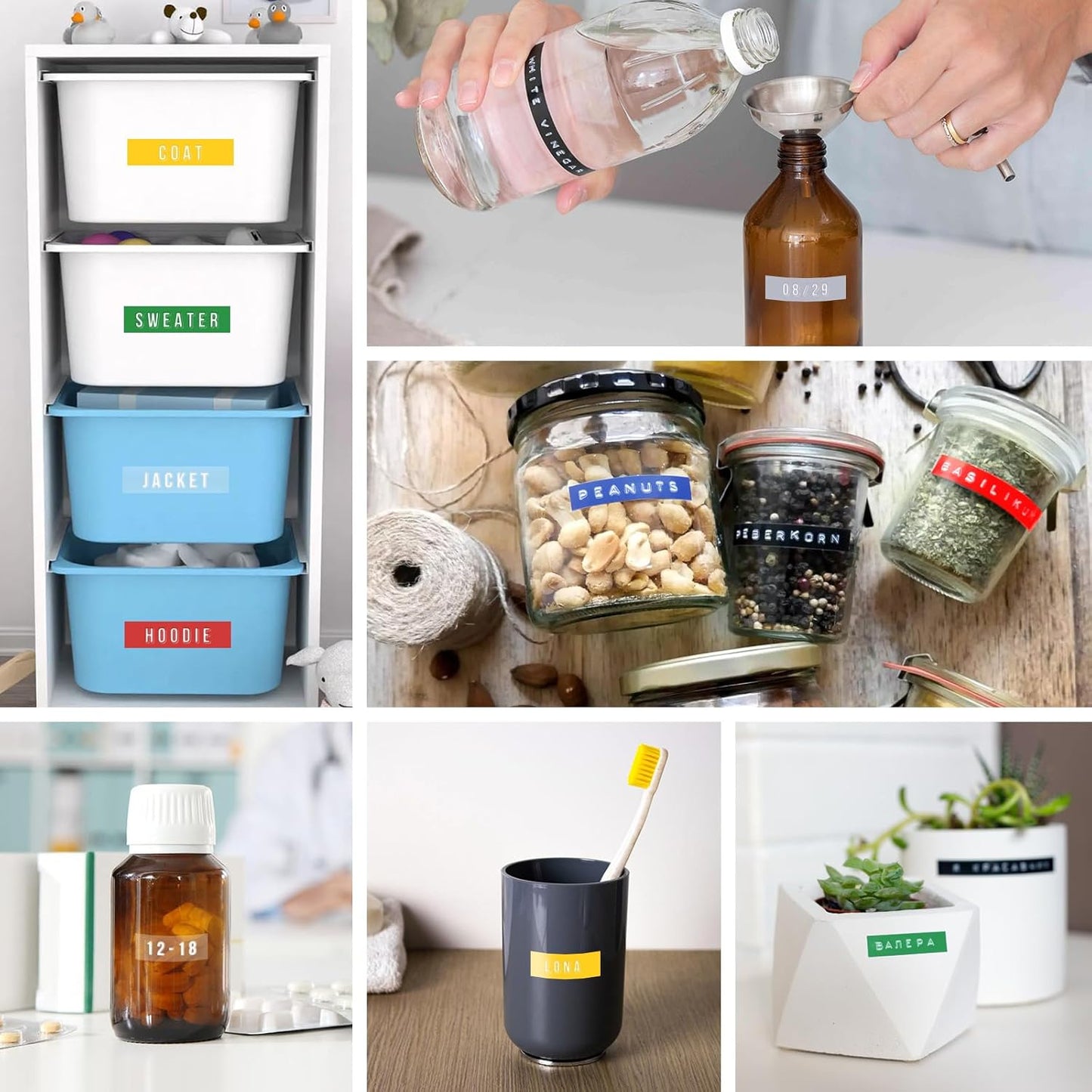 5PK 1/2 Embossing Label Tape Compatible for DYMO 521208 White on Yellow 3D Plastic Labels Used in Organizer Xpress Pro 1575 1595, Office Mate II 1540 154000, MoTEX E101 E404 Label Makers