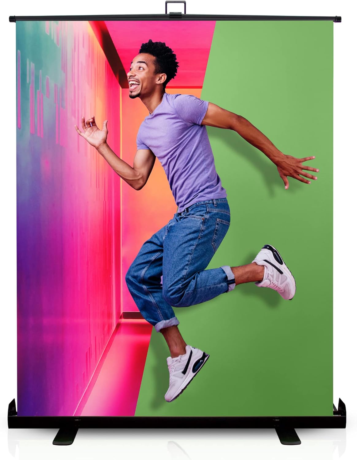 KHOMO GEAR 62-Inch Green Screen Backdrop – Collapsible, Portable Chroma Key Background for Streaming, Video Calls, Photography, YouTube, Zoom & Studio Setup – Wrinkle-Resistant & Easy Setup