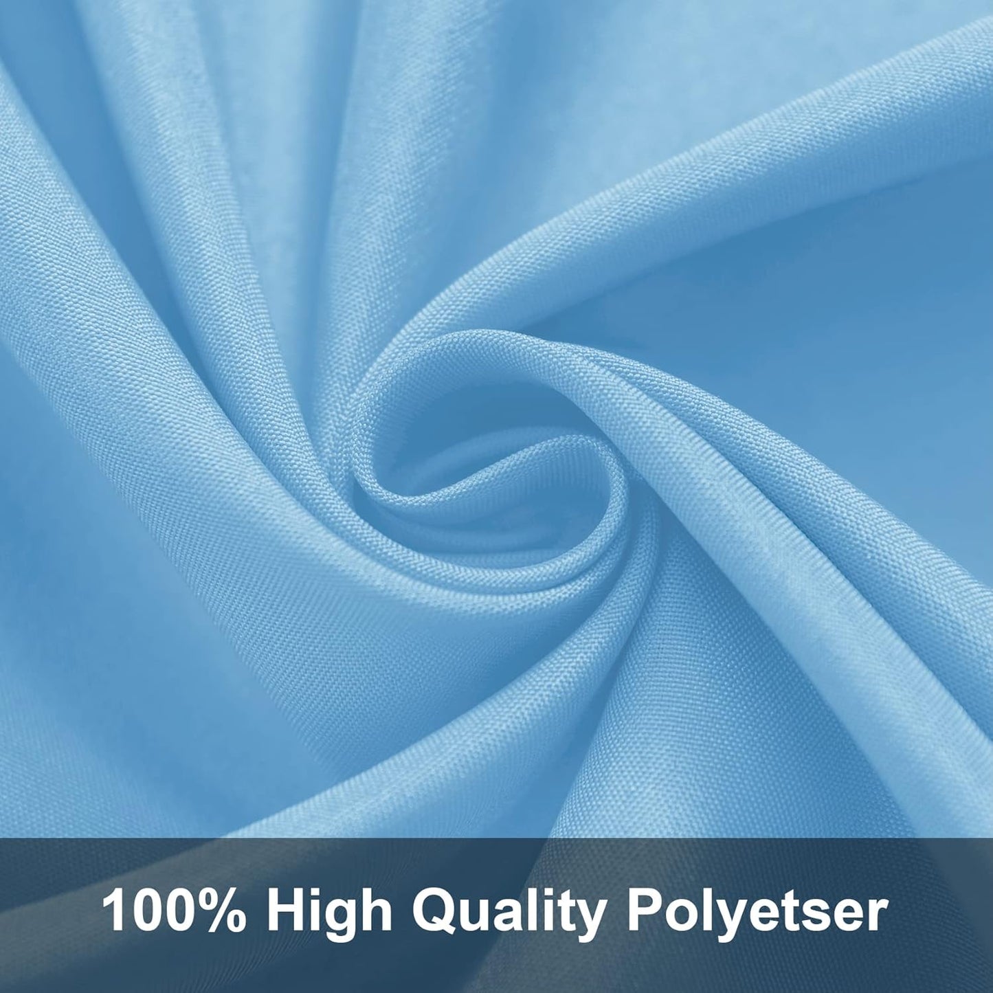 Joccun 5X7FT Light Blue Backdrop Background for Photography,Polyester Backdrop Curtain Background Screen for Photography,Photoshoot,Video Recording,Studio, Minimum Fit Stand Width of 7FT