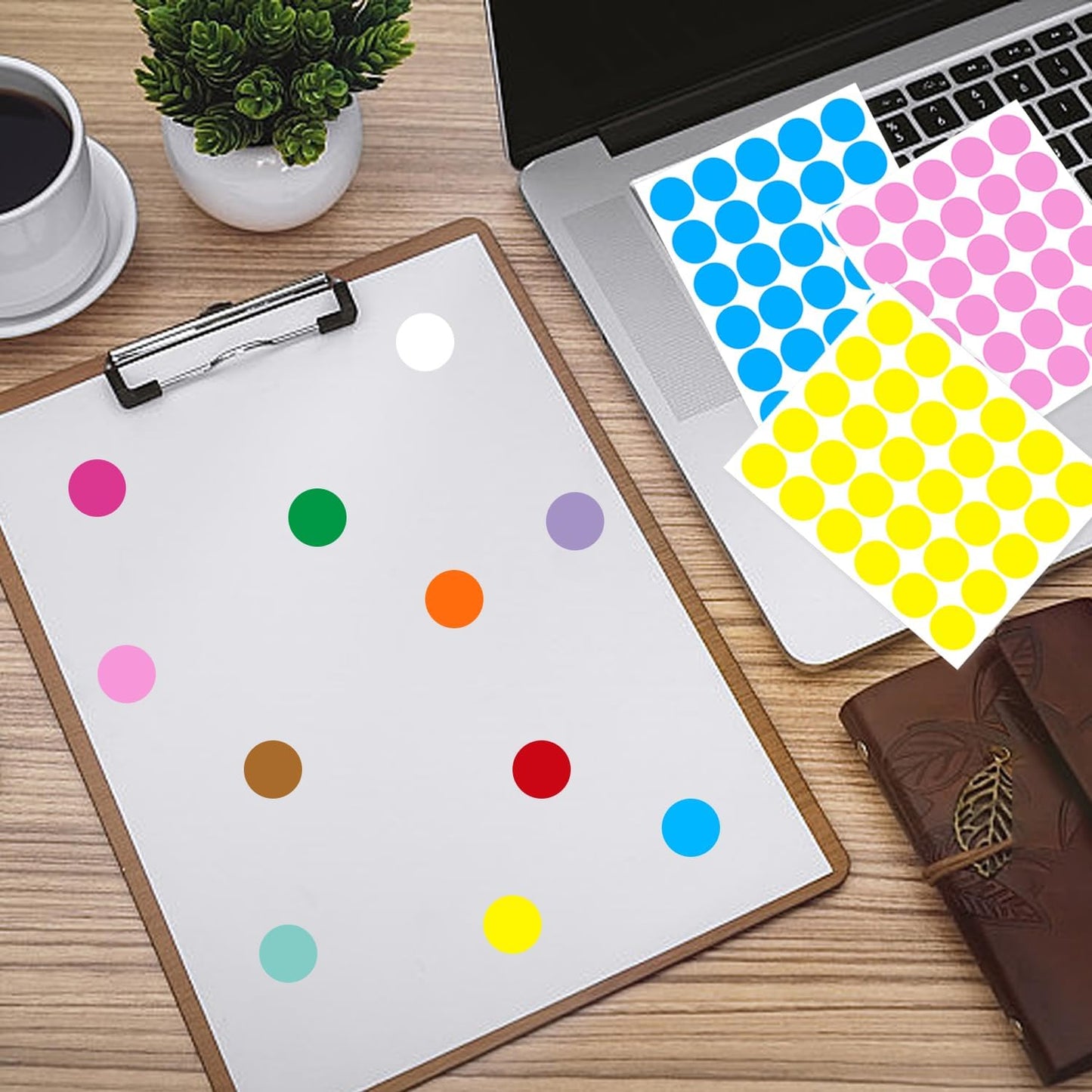 0.75 Inch Removable Color Code Dot Sticker Round Labels,Garage Sale Stickers Price Tags Label Blank Yard Sale Circle Dot Stickers(1050 Pack,Red)