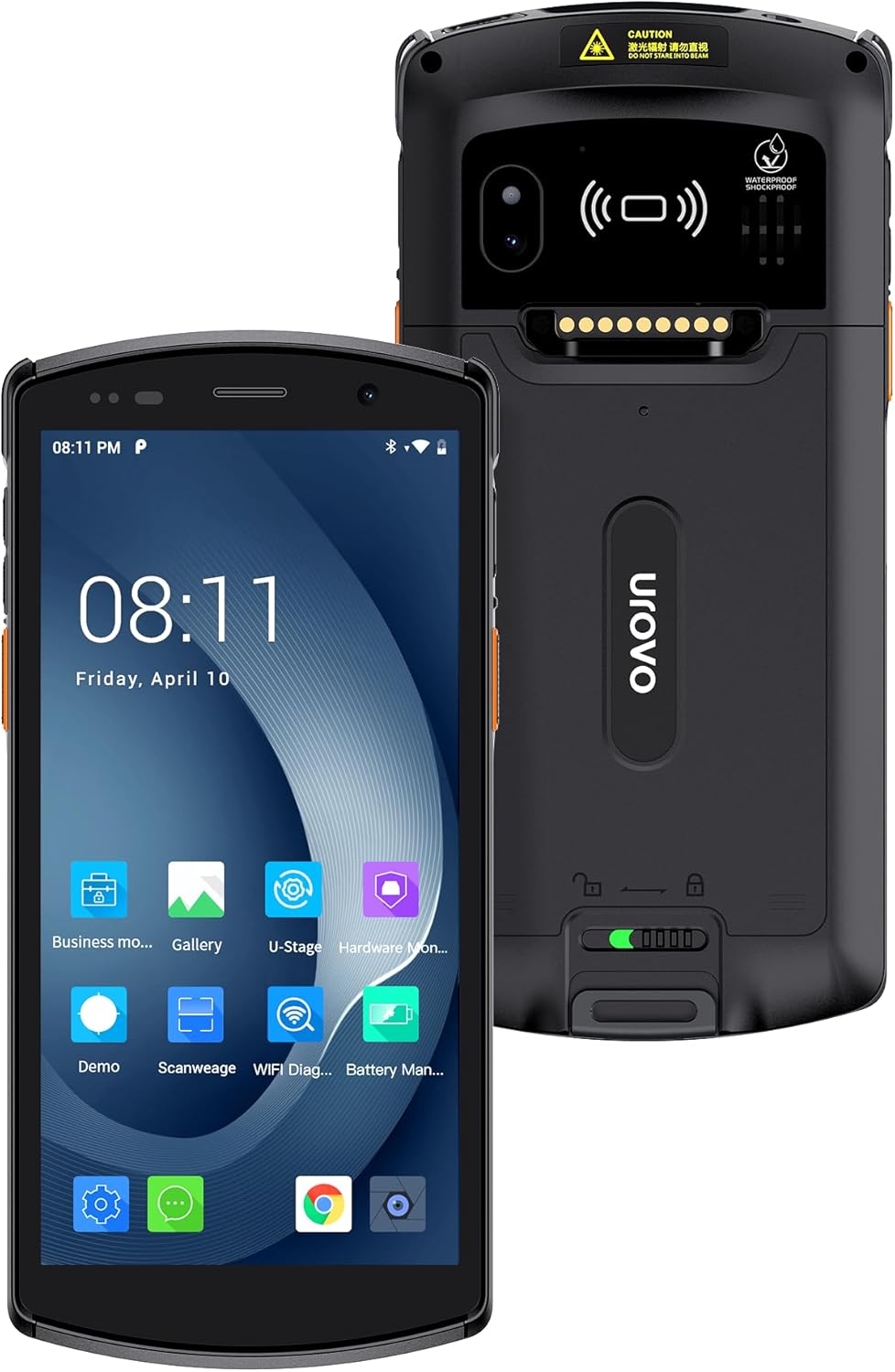 2024 New Android Barcode Scanner,Inventory Scanner PDA with Zebra Scanner,IP68 Rugged NFC 4G Wi-Fi Handheld for Warehouse