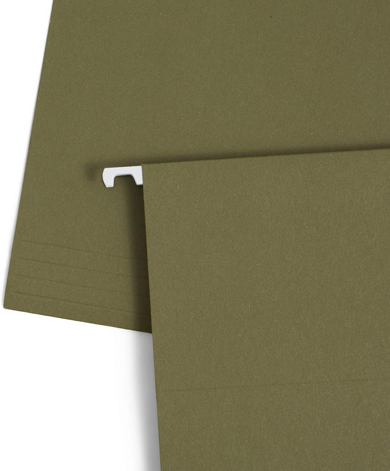 Blue Summit Supplies Hanging File Folders, 75 Pack, Reinforced Hanging Folders Letter Size, Standard File Folders for Filing Cabinet, Hanging File Organizer, Green