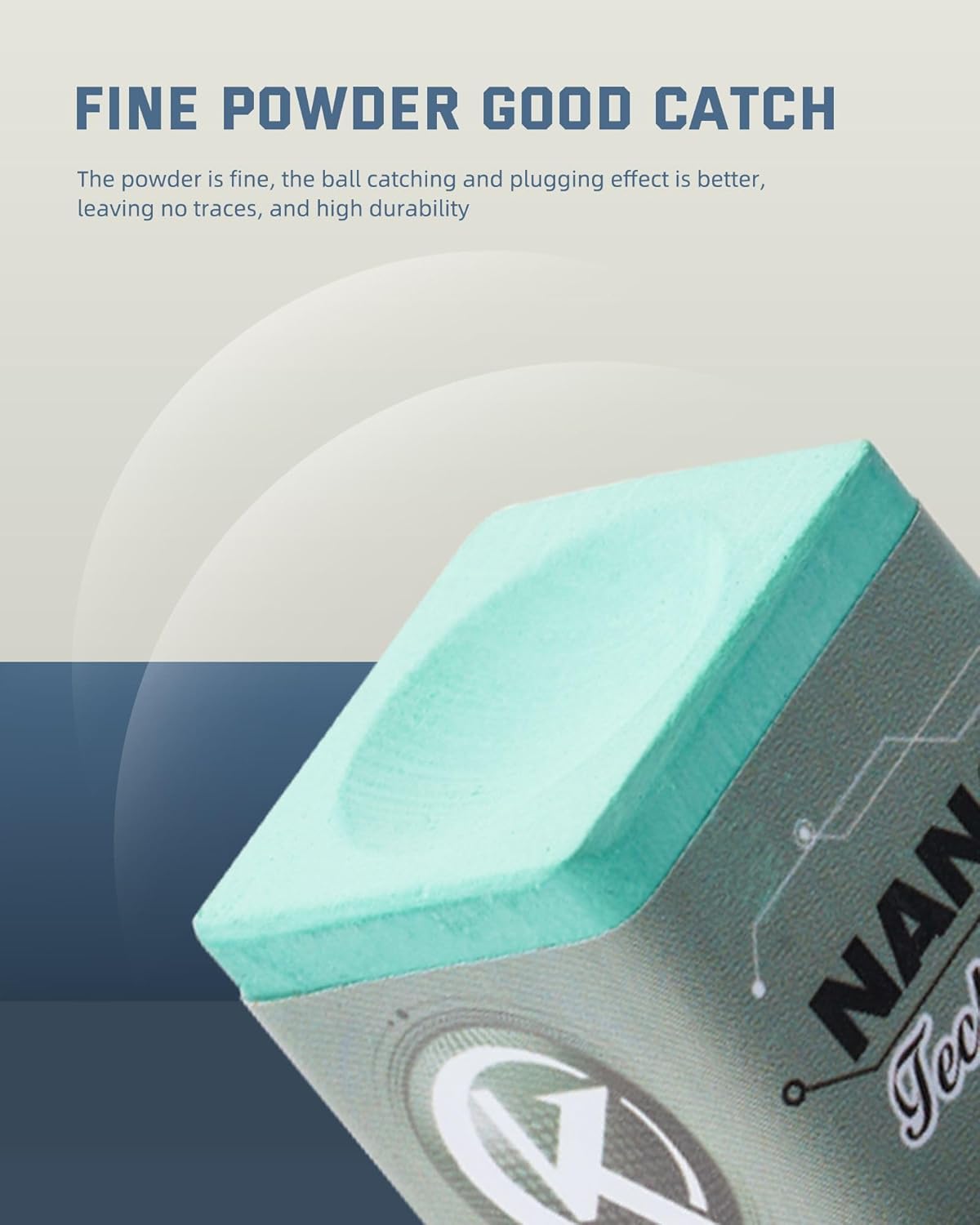 KONLLEN Pool Cue Chalk Nano Technology Billiard Chalk for Professional Tournament Dedicated Pool Chalk (Outstanding Performance, Reduce Miscue, Durable)