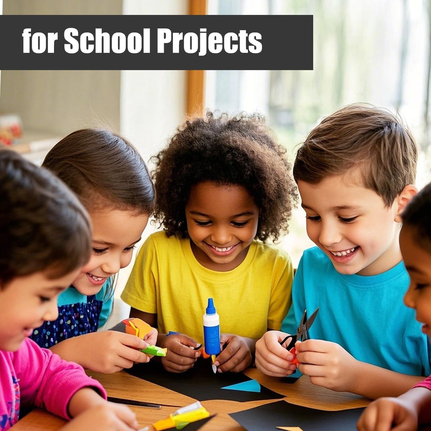 50 Pack A3 Black Poster Board, 300 GSM, 16.5 x 11.7 Inches, DIY projects, presentations, school projects, event decorations, Not for Printer (50)