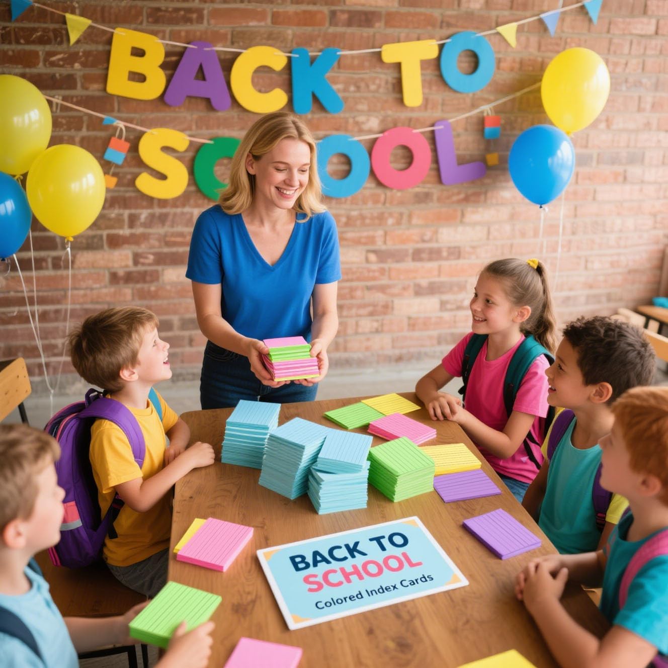 Koogel 500PCS Index Cards 3x5, Colored Lined Ruled Flash Cards for Back to School, Heavy Notecards for Studying School Home College Office Note Taking, To Do List Supplies, 10 Colors