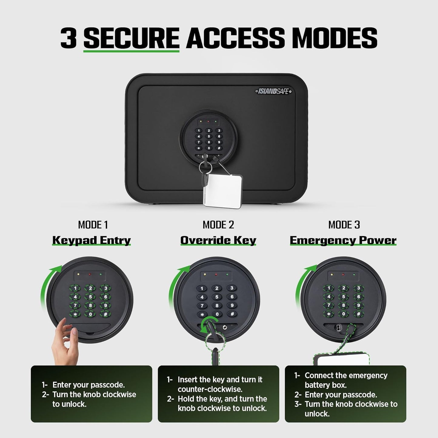 Home Safe Box, Digital Small Personal Safes, caja fuerte, Security Money Closet Electronic Lock Box with Keypad for Pistol Cash Jewelry, Document, Hotel, Dorm, Office (1.0cuft Black)