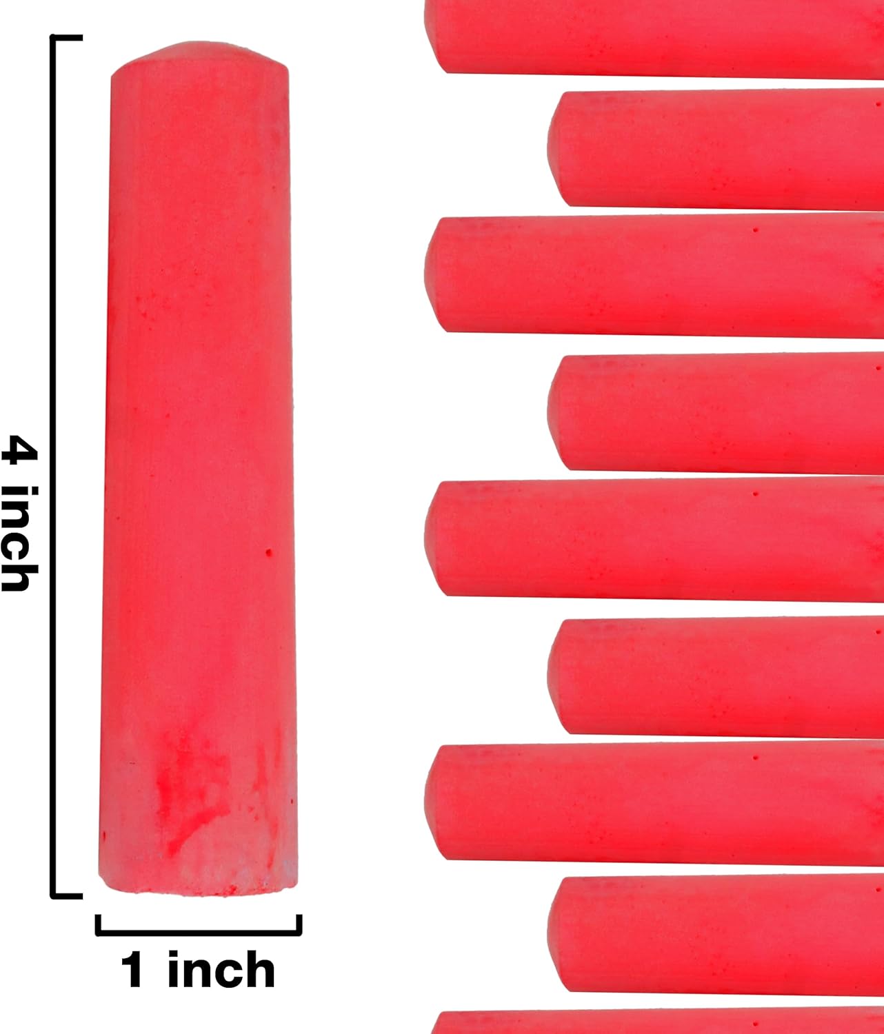 Kid Made Modern 60 Count Pack of Sidewalk Chalk (Red)