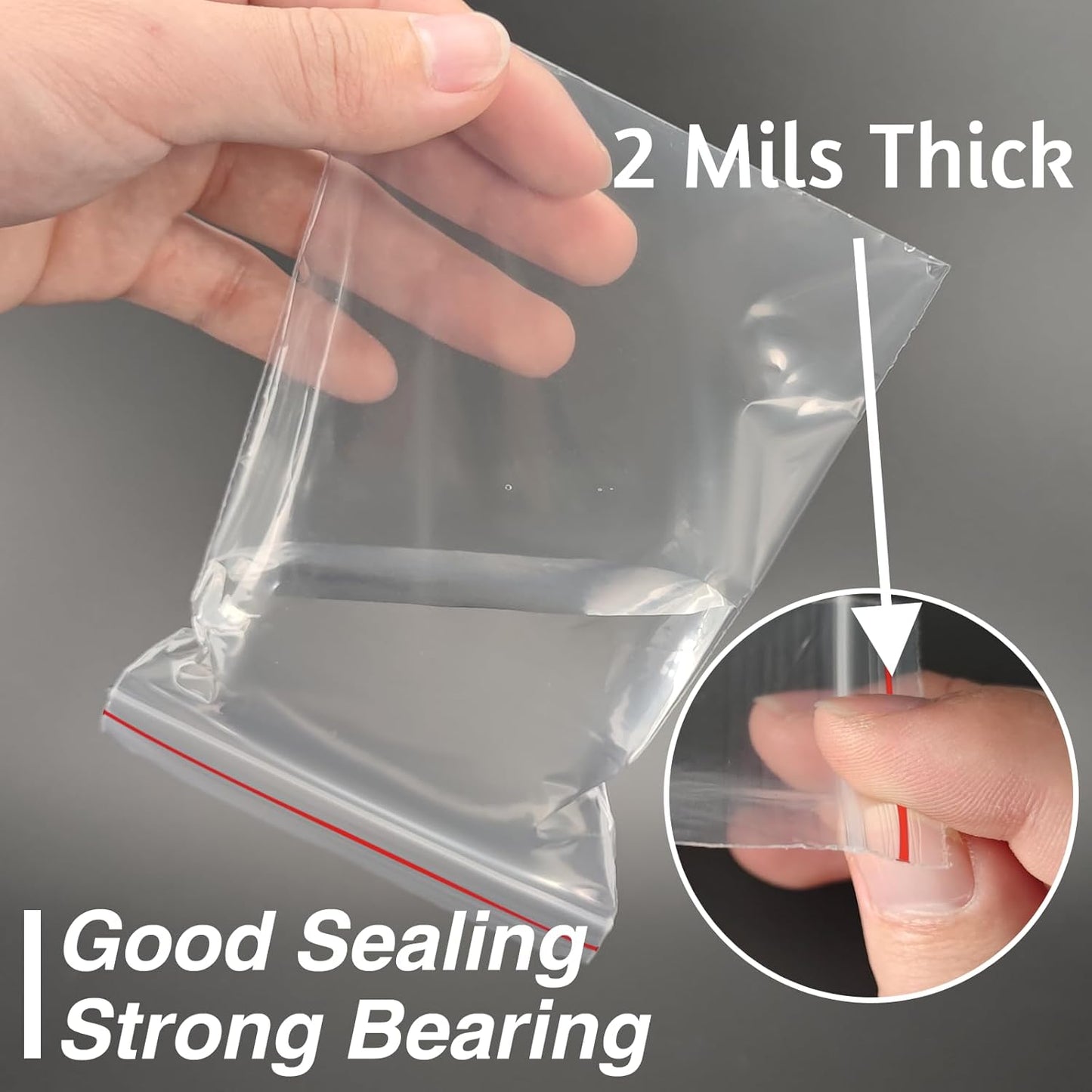 200Pcs 4x6 Inch Mini Plastic Bags, Resealable Small Zip Baggies for Small Business, Storage, Gifts, Candy, Screws, Jewelry, Daily Pills