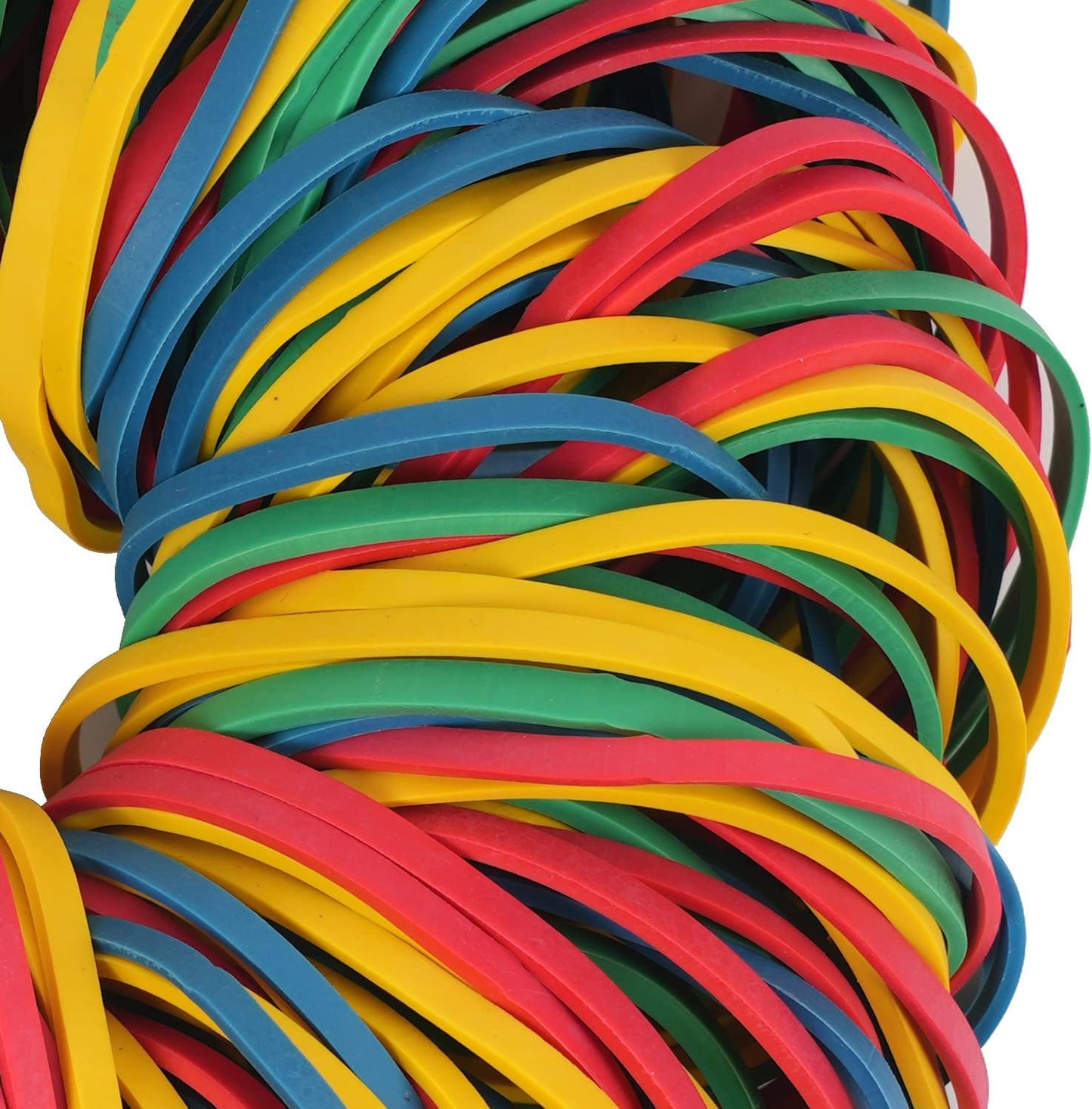 AMUU Rubber Bands Size#33 Colors About 200pcs Rubber Bands for Office School Home Strong Elastic Band 4 Colors Loop Office Supplies Blue Green Yellow Red