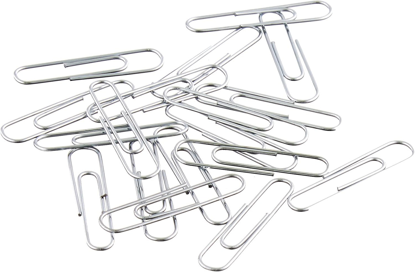 Amazon Basics Paper Clips, No. 1, Silver | Smooth | 1000 Count, Pack of 12
