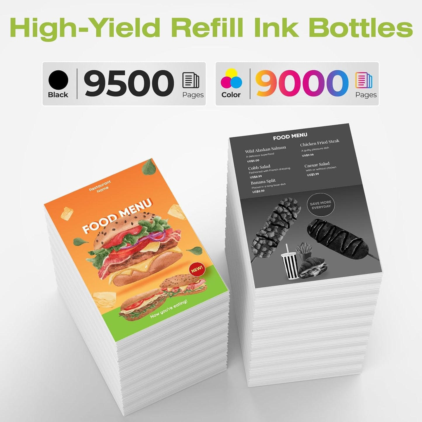 31 Ink 32XL Black Ink Bottle Set for Smart Tank 7602 6001 5101 7301 Ink Refill Compatible with HP 31 Ink 32XL Black Ink Bottle Set for Smart Tank 651 5000 5103 7001 5102 7002 7006 Printers, 10 Pack