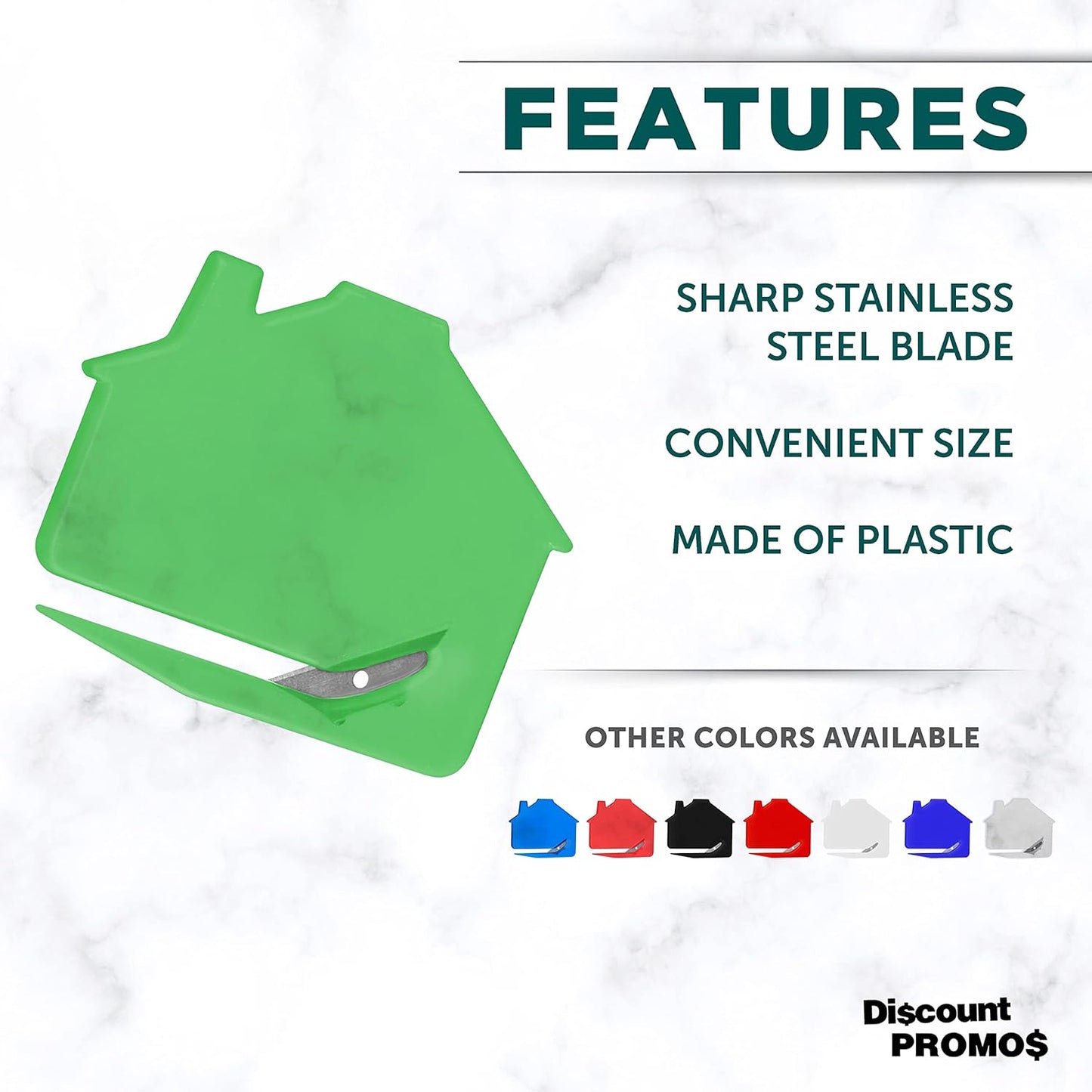 House Letter Openers Set of 10, Bulk Pack - Perfect for Home or Office - TGreen