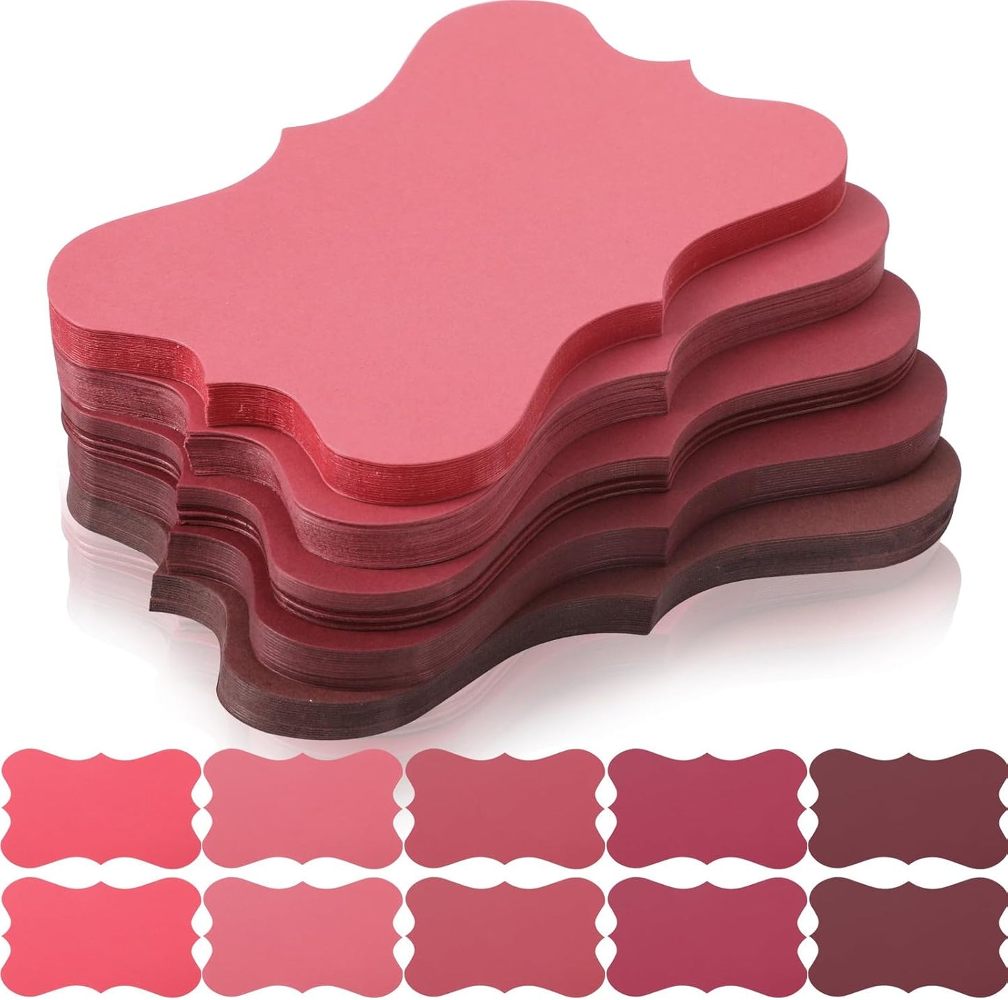 150 Pack Red Blank Index Cards 3x5 Colored Notecards for Office School Learning Game Cards