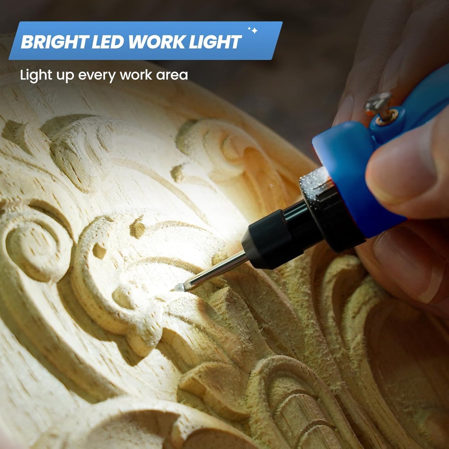 HARDELL Cordless Rotary Tool, 5 Variable Speed Mini Rotary Tool Kit with 69 Accessories, 3.7V Type-C Charging Power Rotary Tool for Engraving, Sanding, Polishing, Carving, Cutting, DIY Crafts