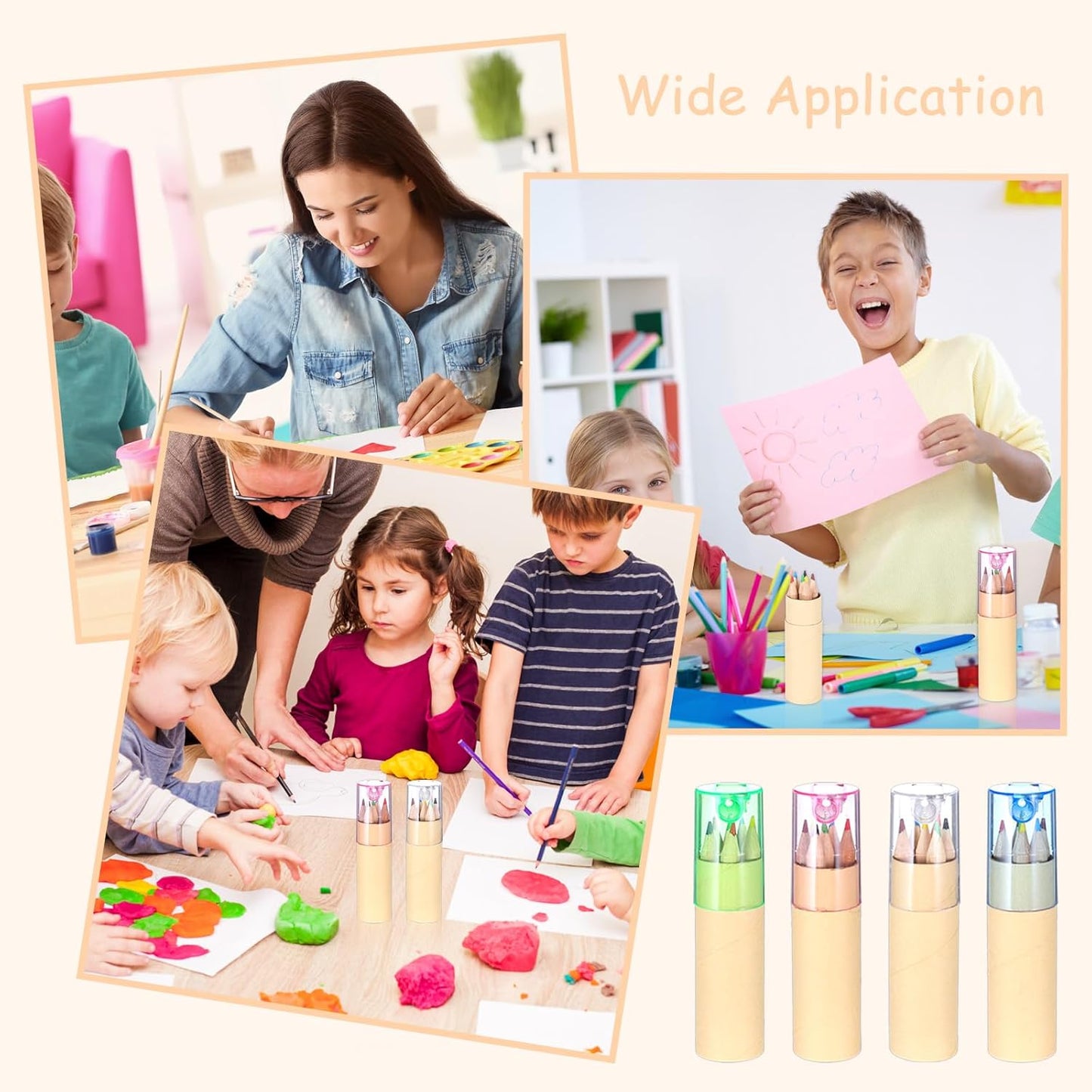 48 Pcs Mini Colored Pencils, Coloring Drawing Pencil Bulk with Sharpener Portable Coloring Pencils Set for Artists Sketching Painting Classroom School Kids Teachers Supplies