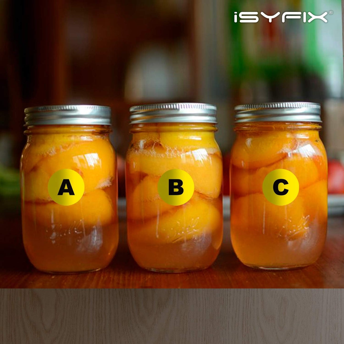 iSYFIX Yellow Vinyl Letters Stickers - 1.5 inch Self-Adhesive, A to Z, 4 of Each Letter - Premium Decal Indoor & Outdoor, For Inventory, Storage, Organizing, Alphabet for Boxes, Toolbox, Lockers