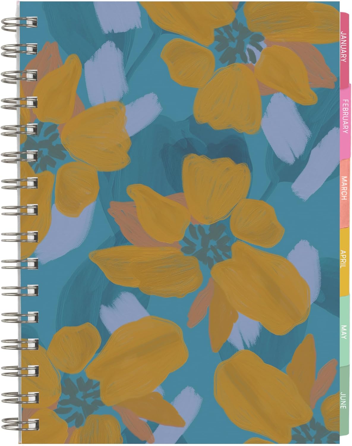 Inspired by Erin Condren A5 Undated Weekly & Daily Planner – 12-Month Spiral Agenda, Non-Dated Monthly Planner with Stickers, Water Garden Design (January 2025 - December 2025)
