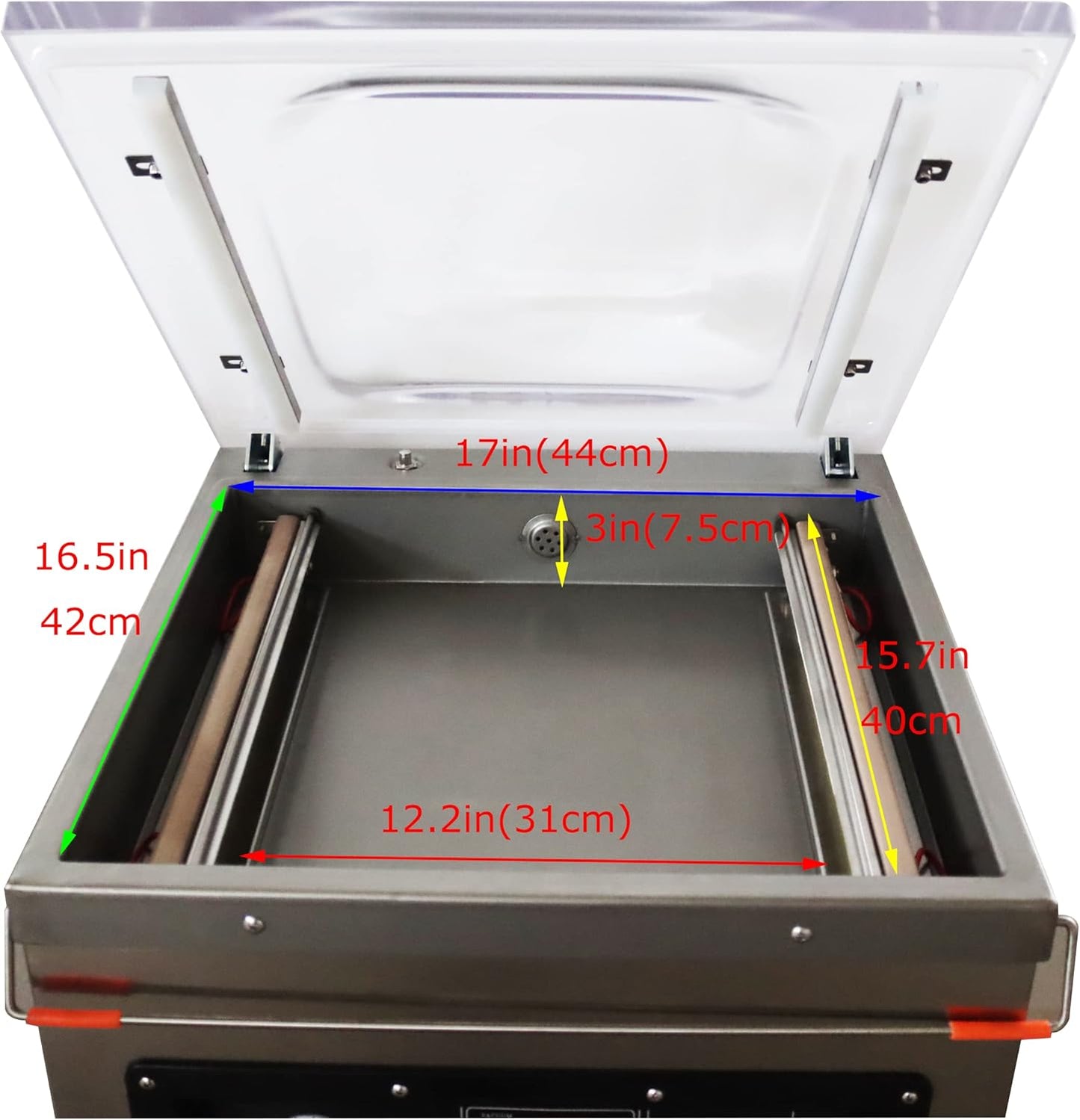 INTSUPERMAI Single Chamber Vacuum Packaging Machine DZ400 Vacuum Seal Machine Stainless Steel Vacuum Sealing Machine Packaging Sealer 110V