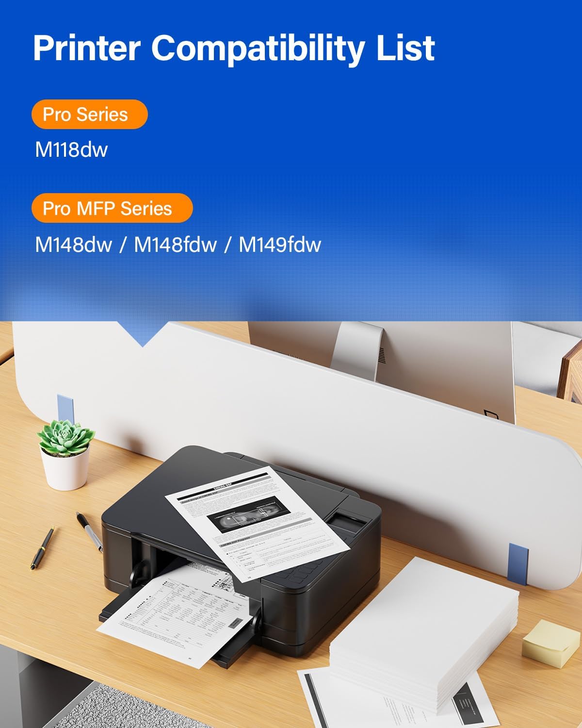 94A High Yield Toner Cartridge Black 2-Pack with chip Replacement for HP 94A CF294A 94X CF294X Toner Compatible with HP Laserjet Pro MFP M148dw M148fdw M118dw Printer Ink M148 M118 M149 Series Copier