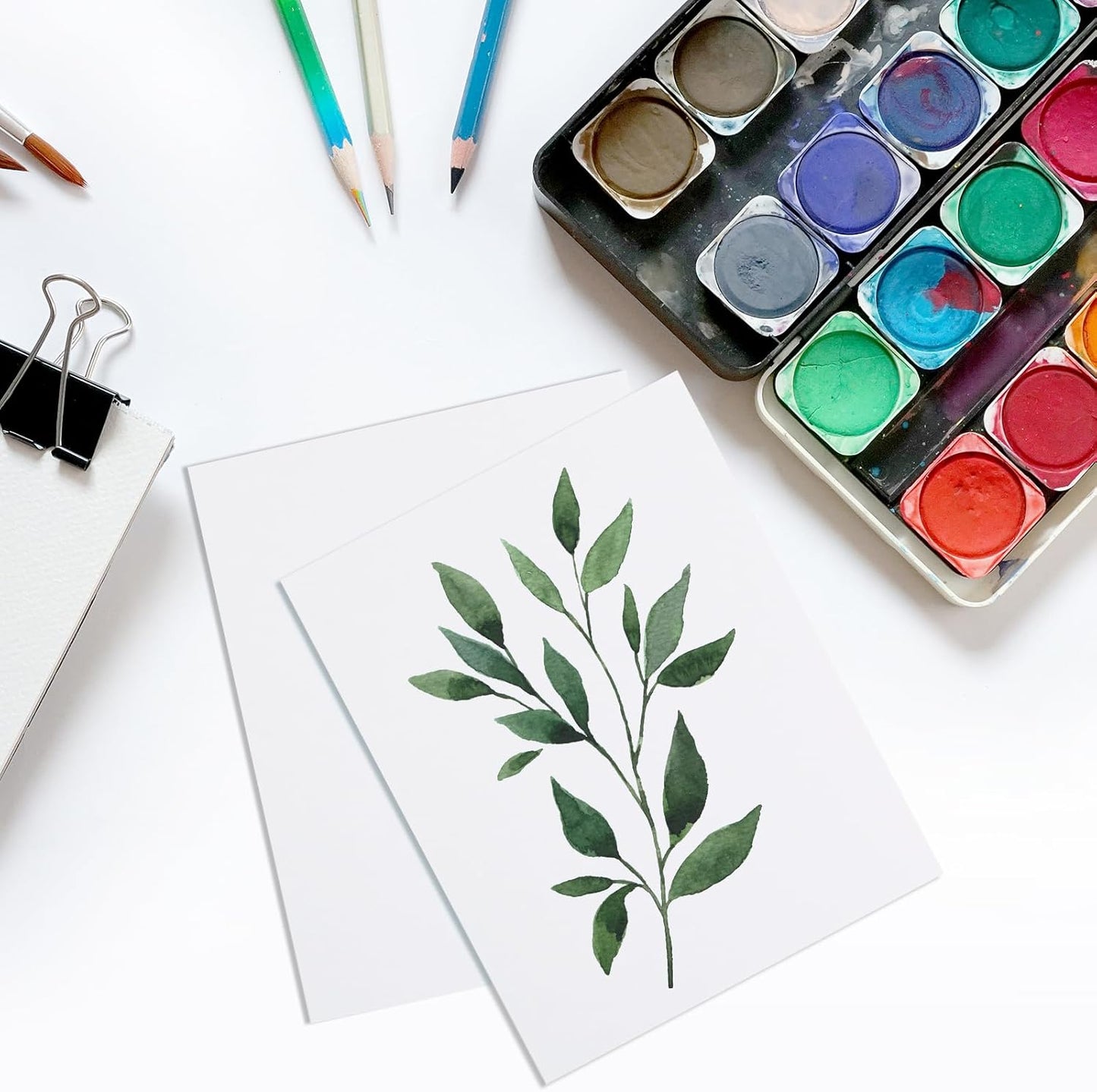 50 Sheets White Cardstock Thick Paper 5 x 7, 250gsm/92lb Blank Heavy Cards Stock for Invitations, Printing, Postcards, Thankyou Cards, Index Cards, DIY Cards (White, 5 x 7 inch)