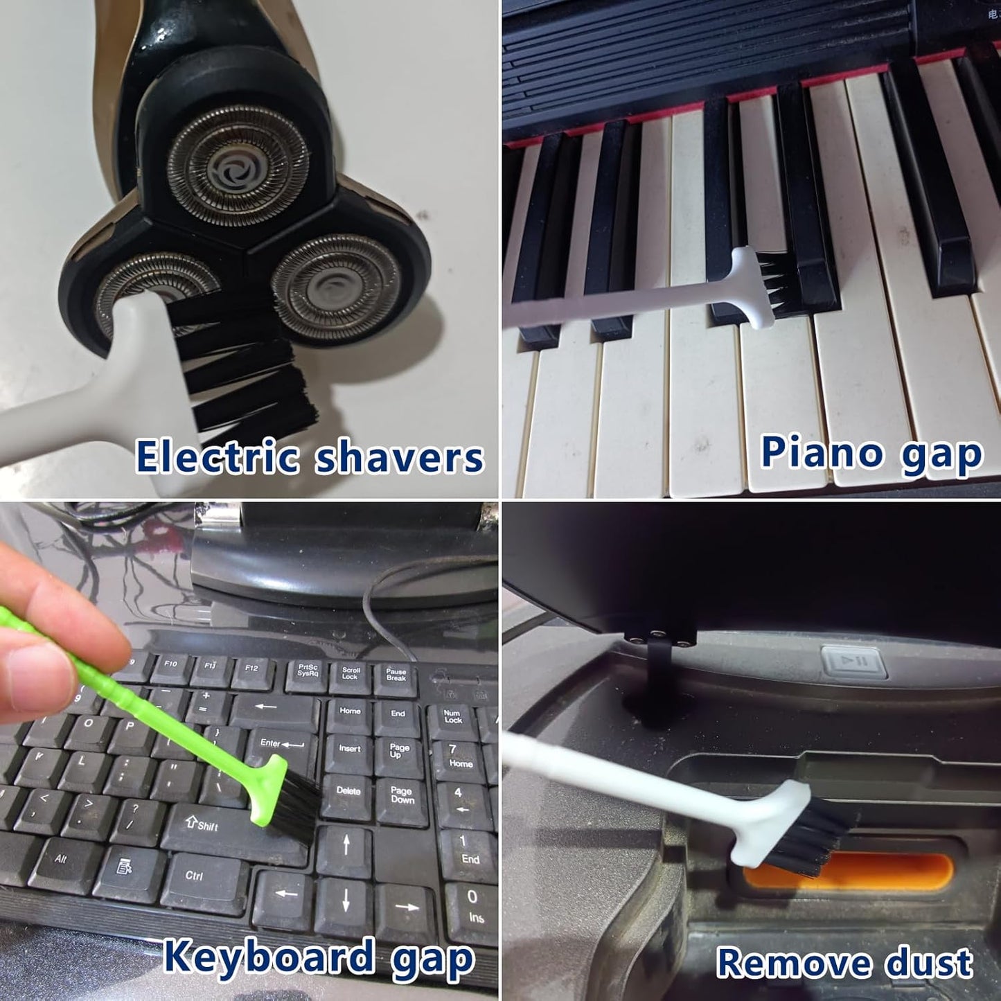 10Pcs Crevice Cleaning Tools, Gap Cleaning Brush Set,Cleaning Brushes Small Spaces, Hard Bristle Crevice Cleaning Brush Tool for Household Use Bathroom Tiles Kitchen