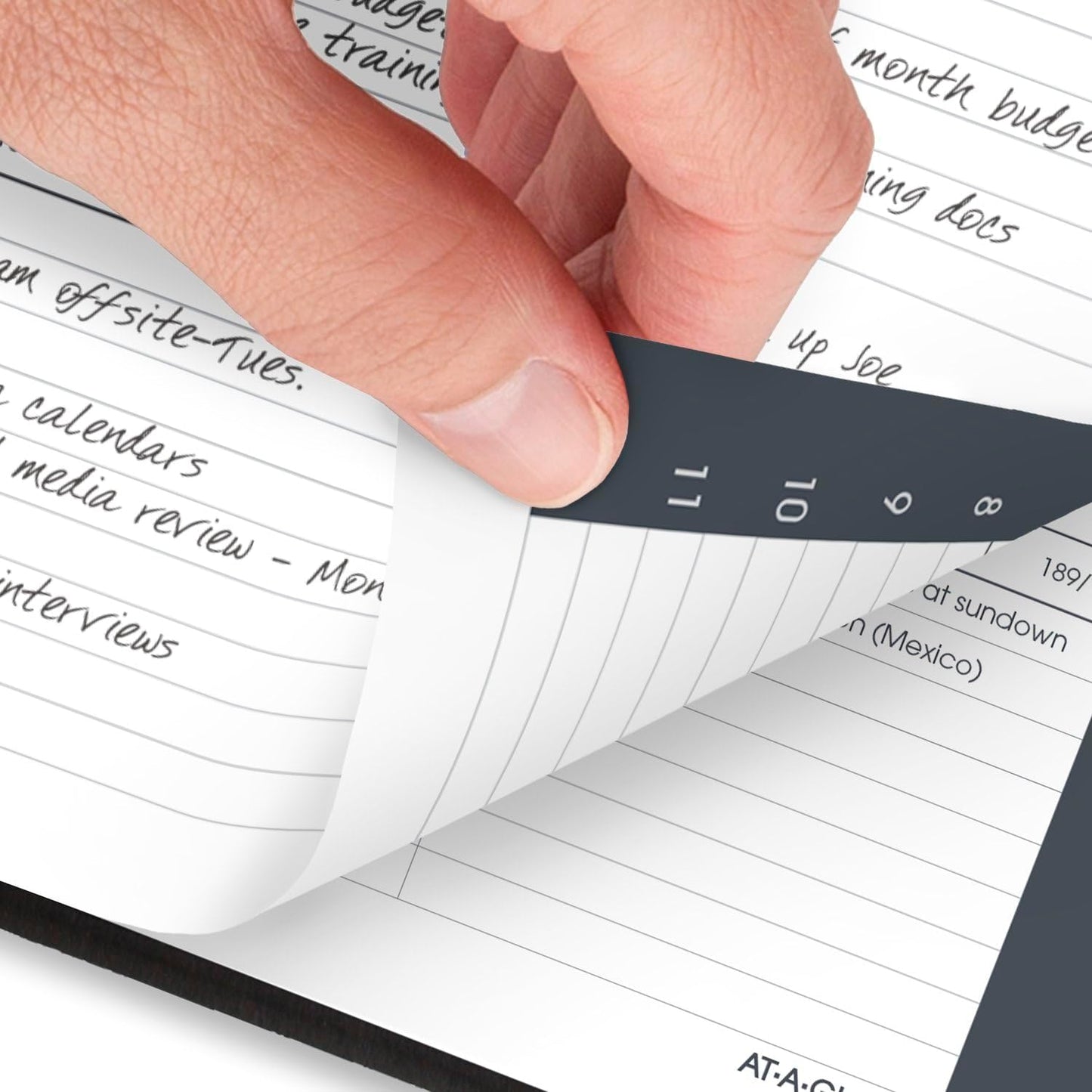 AT-A-GLANCE Planner 2024-2025 Academic, Weekly, Hourly Appointment Book, 5" x 8", Small, Flexible Cover, Black (7010105)