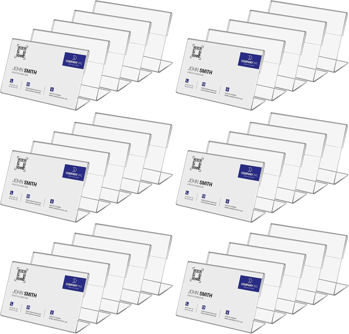 30 PCS Small Acrylic Sign Holder 2.36" X 1.57", Mini Acrylic Food Sign Labels for Party Buffet, Retail Price Display, Clear Plastic Table Counter Top Stand for Place Cards, Name Card, Wedding Signs