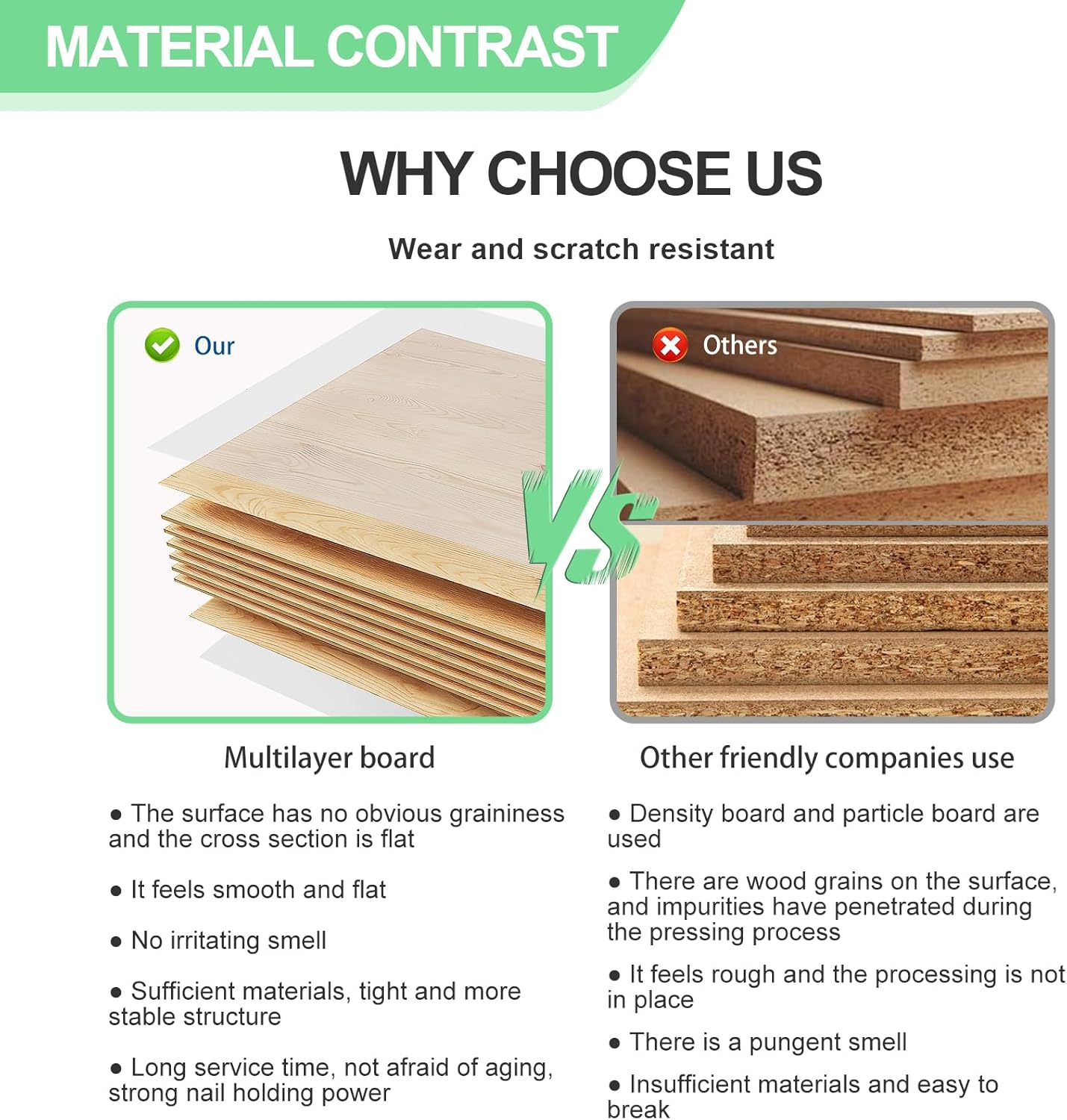 Modern Reception Desk with Counter and Drawer Office Front Desk with Cabinet Wooden Commercial Reception Table Checkout Counter for Retail Salon Lobby Black and Wood Right 79inch/200cm