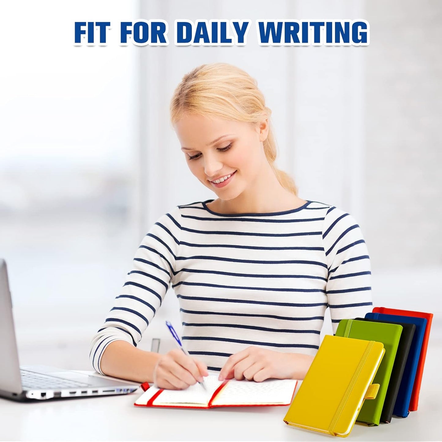 40 Pack Pocket Notebook Journals A6 Mini Hardcover Journal PU Leather Lined Notebooks 3.5 x 5.5 Inch Small College Ruled Notepad With Pen Holder for Writing Office School Supplies(Mixed Color)