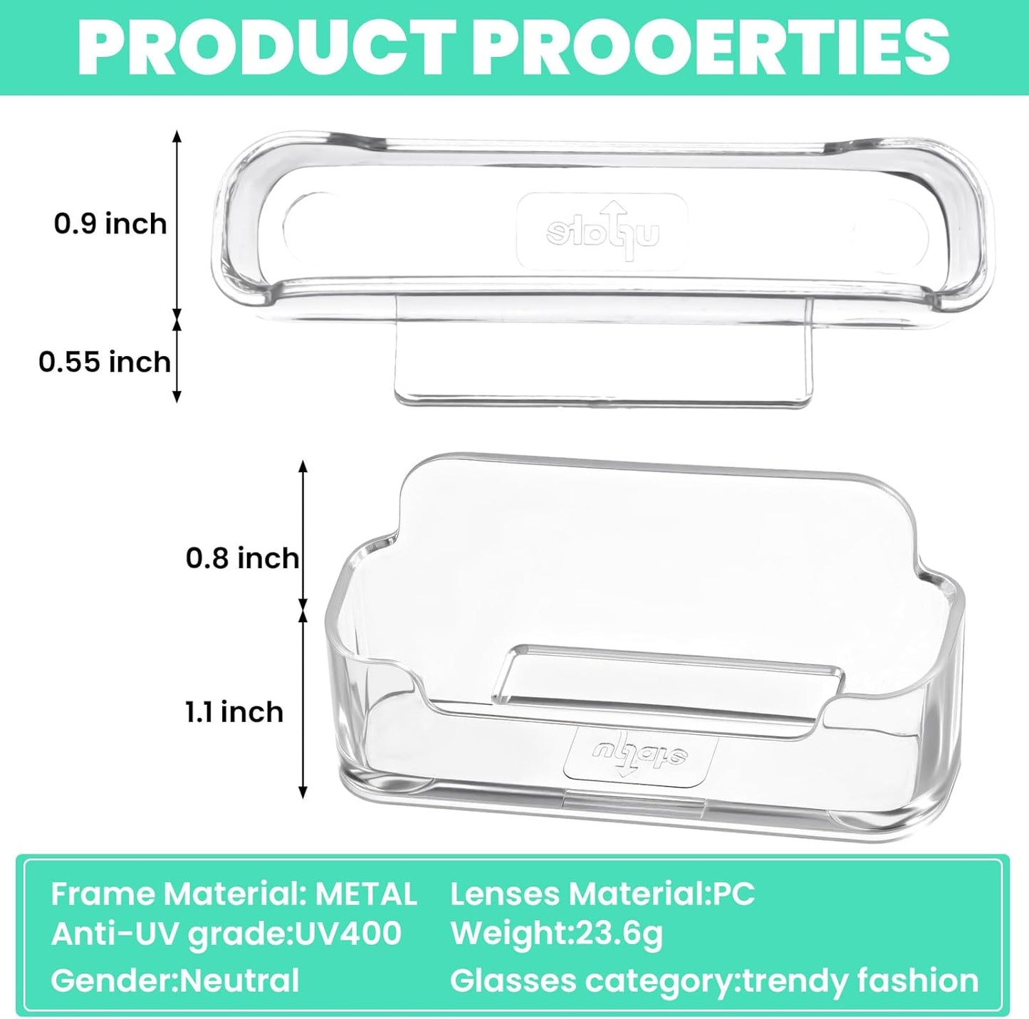 Acrylic Business Card Holder Clear Desktop Business Card Holder Display Desk Stand for Office Exhibition Paper Brochure Supplies(24 Pieces)