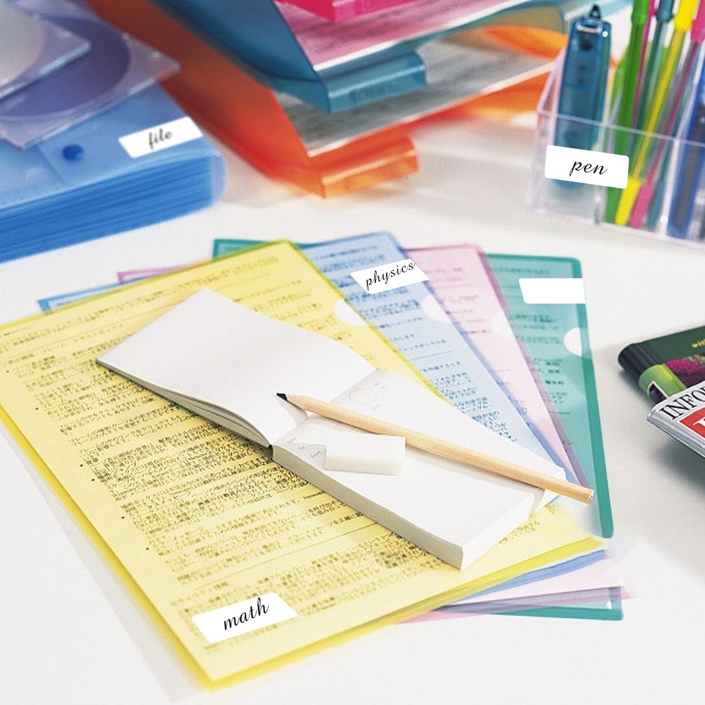 0.6×1.5 Inch Removable Blank Freezer Labels,Water/Oil/Tear Resistant/Ink Won't Smudge No Residue (405 pcs,1 Bag)