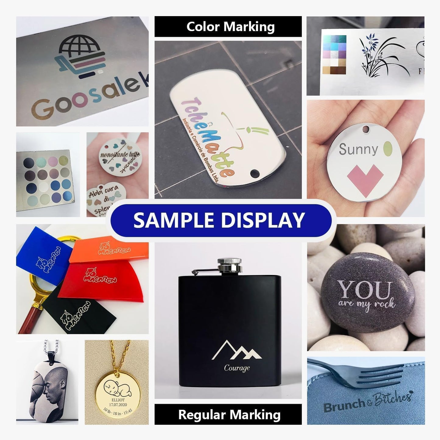 B4 30W JPT Mopa Fiber Laser Engraving Machine with Rotary Axis,Support Lightburn Laser Engraver with 2Lens,2in1 Desktop Handheld Color Marking Machine for Stainless Steel,Ring,Tumbler