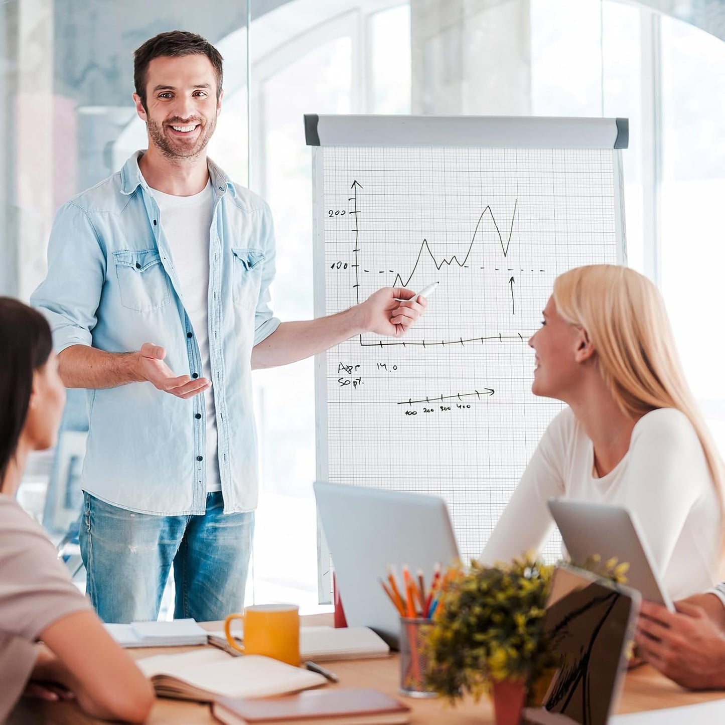 25 Sheet Graph Paper Pad 24" x 36" Large Graph 1" and 1/4" Ruled Grid Paper for Engineer Architect Designer Mathematician Draftsmen Sketch House Commercial Building Plan Drafting(White)