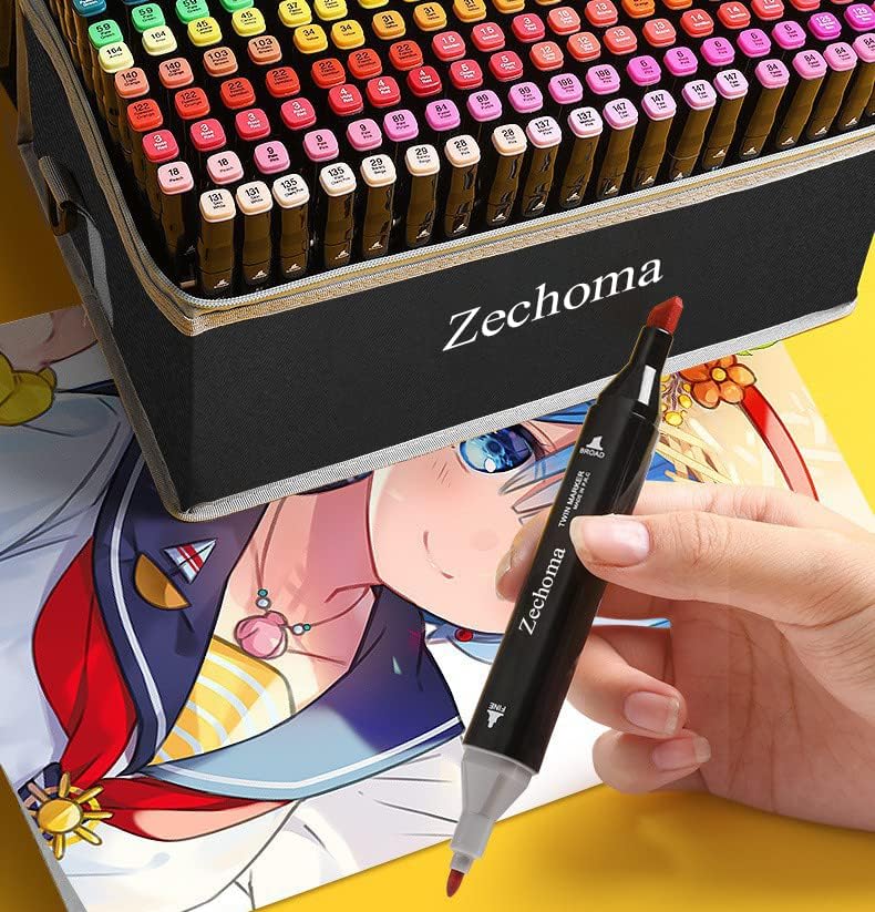 262 Colors Alcohol Markers Artist Drawing Art Dual Tip Markers Perfect for Kids Boys Girls Students Adult