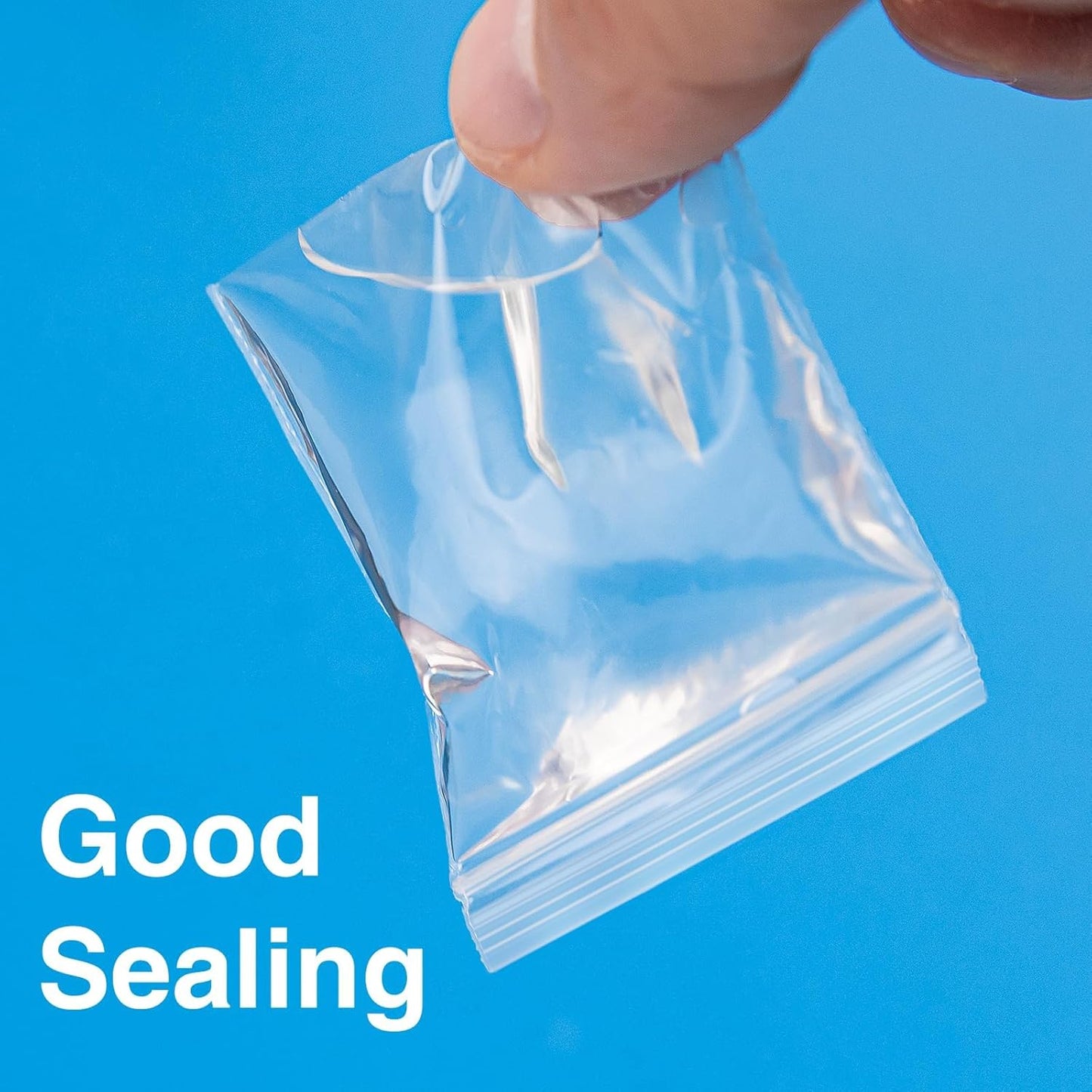 200pcs 2" x 2" Clear Zip Bags, 2 Mil Thick, Small Bags, Reclosable Zip Plastic Baggies for Necklace, Ring, Coin, Beads, Jewelry, Pill