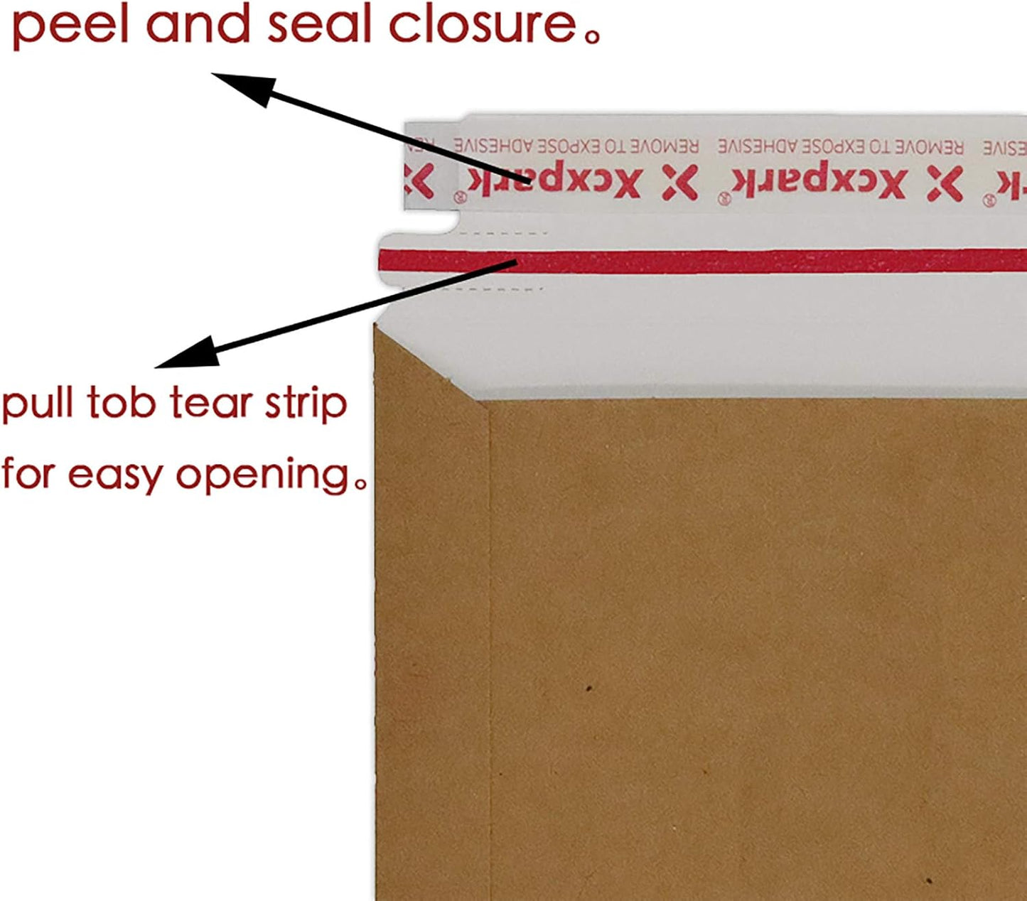 20 Pack brown Kraft Rigid Mailers, 7.5x9.5 inches Self Seal Photo Document Mailers Premium Cardboard Keep Flat Envelopes for Photos, Pictures, Papers CD